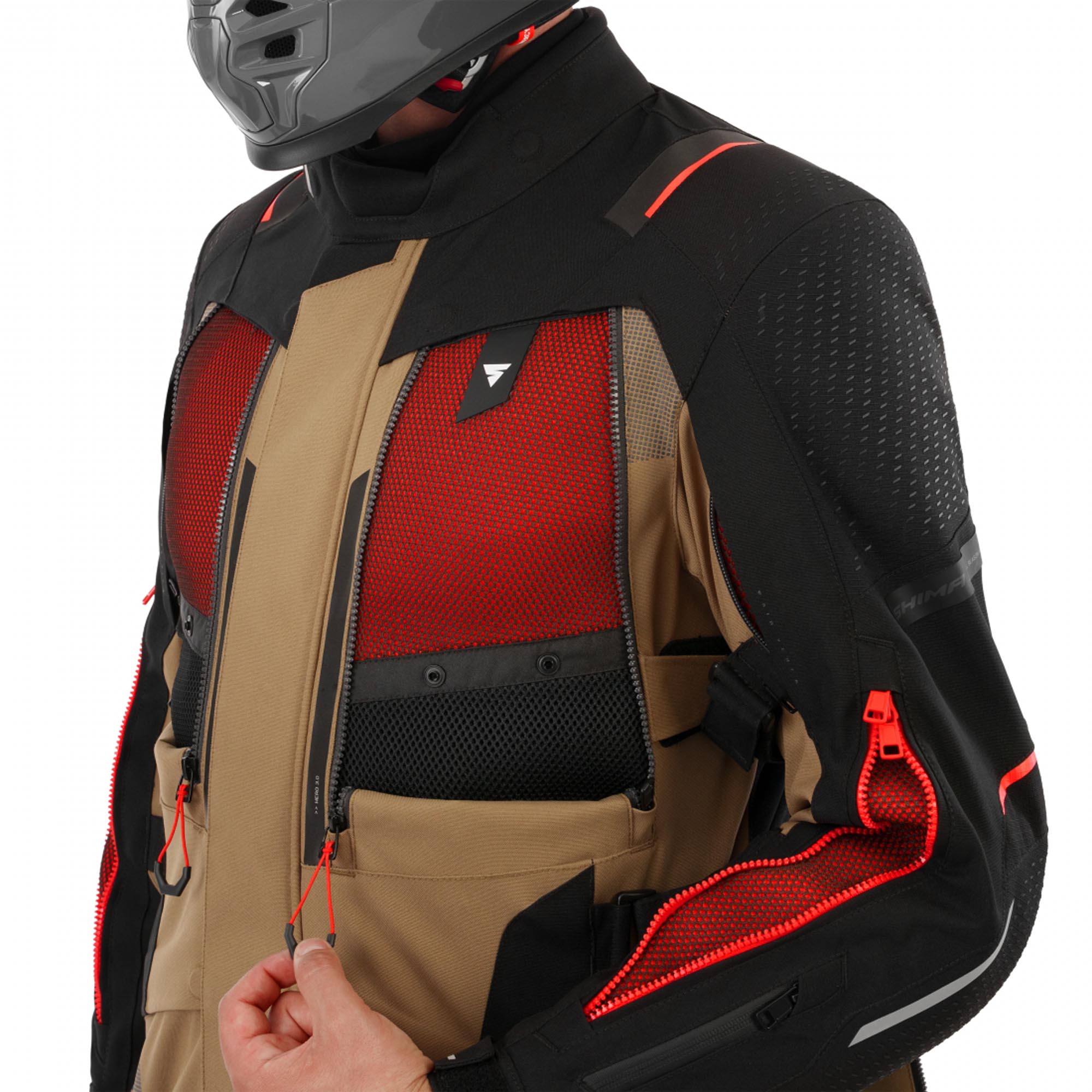SHIMA Hero 3.0 Motorrad Textiljacke braun M Abbildung 8