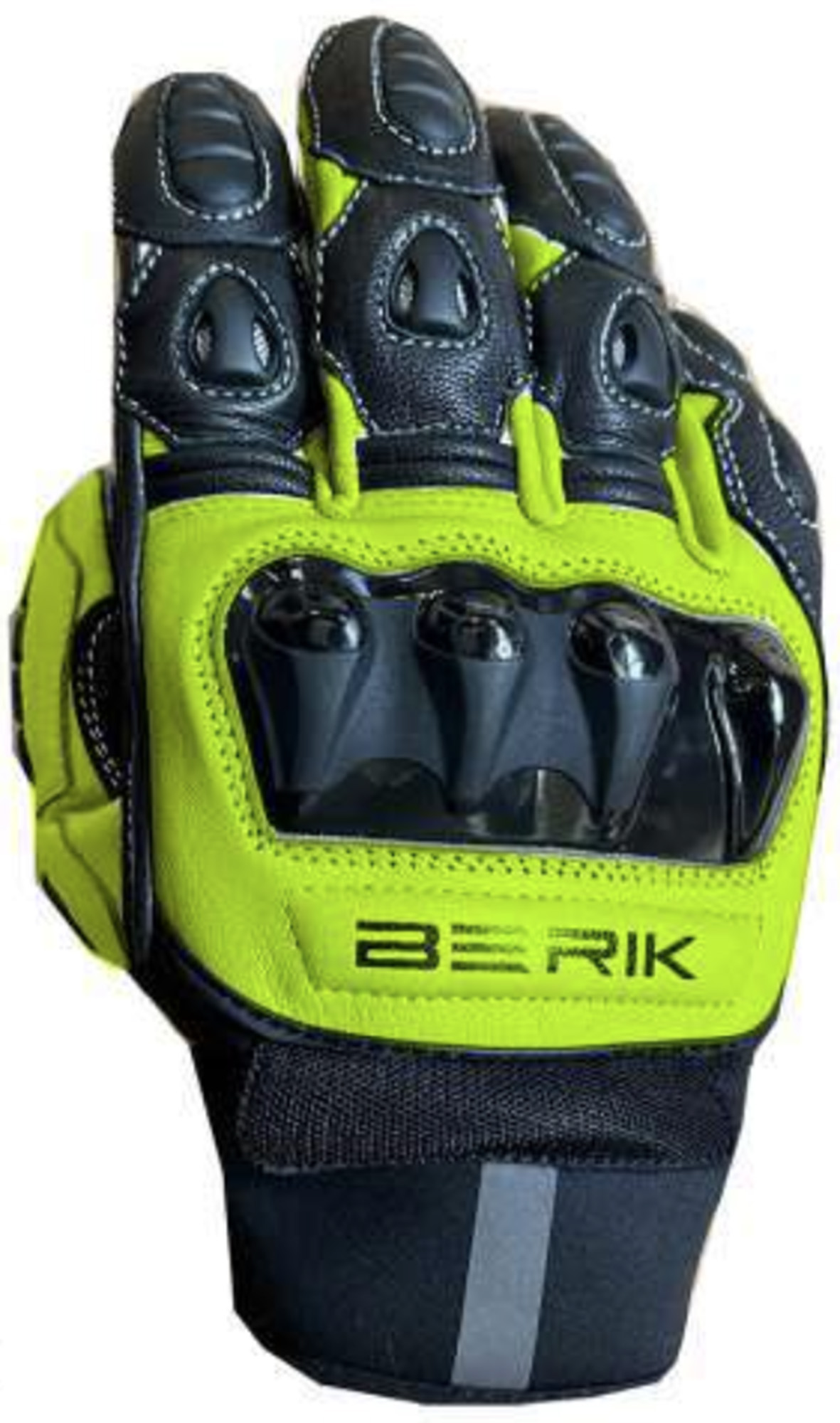 Berik Bofur Adventure Mănuși pentru motociclete pentru doamne negru/galben-neon XS Figura 1
