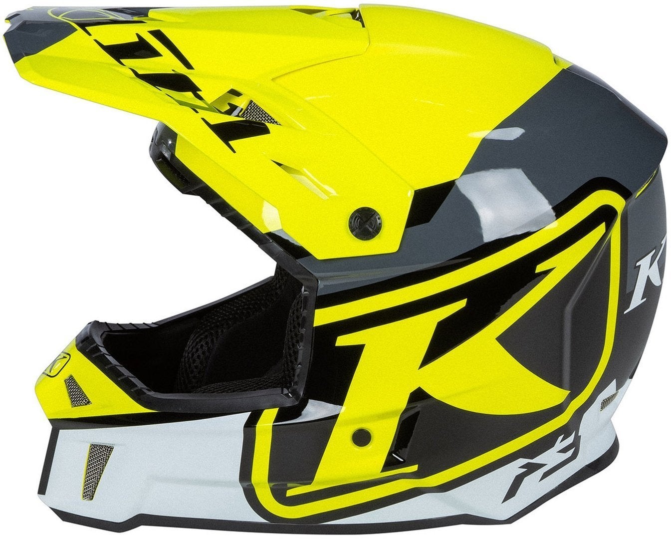 Klim F3 Disarray Casco motocross giallo/nero/bianco XL (60/61) Figura 6