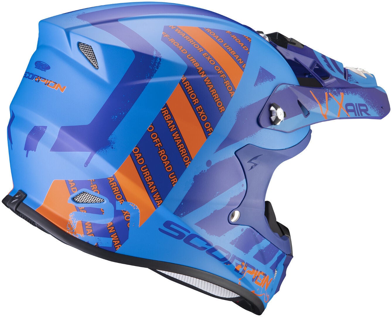 Scorpion VX-21 Air Urba Casco Motocross blu/arancione S (55/56) Figura 2