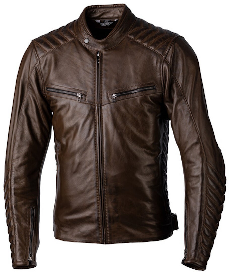 RST Roadster 3 Motorcykel læderjakke brun L Figur 1