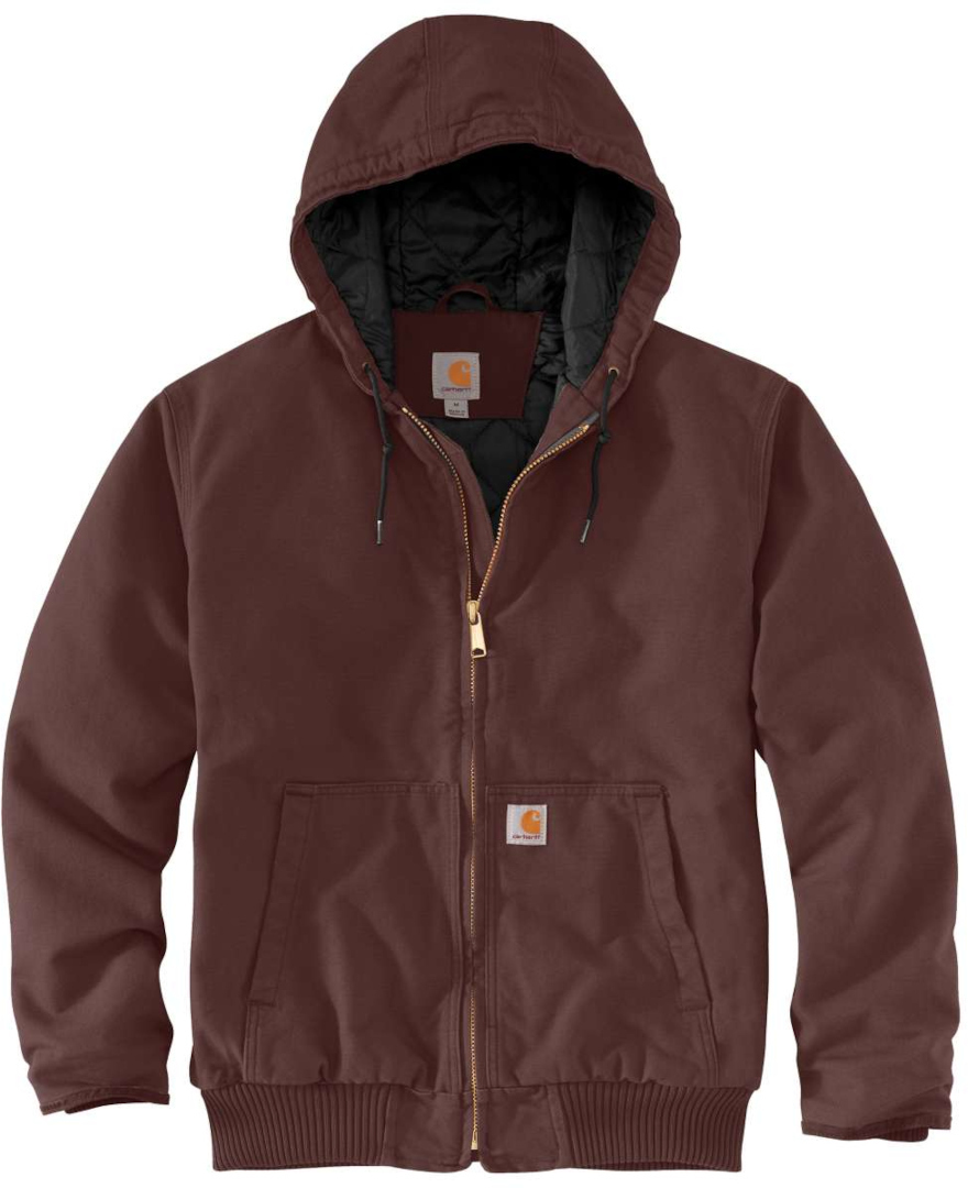 Carhartt Duck Active Jacket dark red M Figure 1