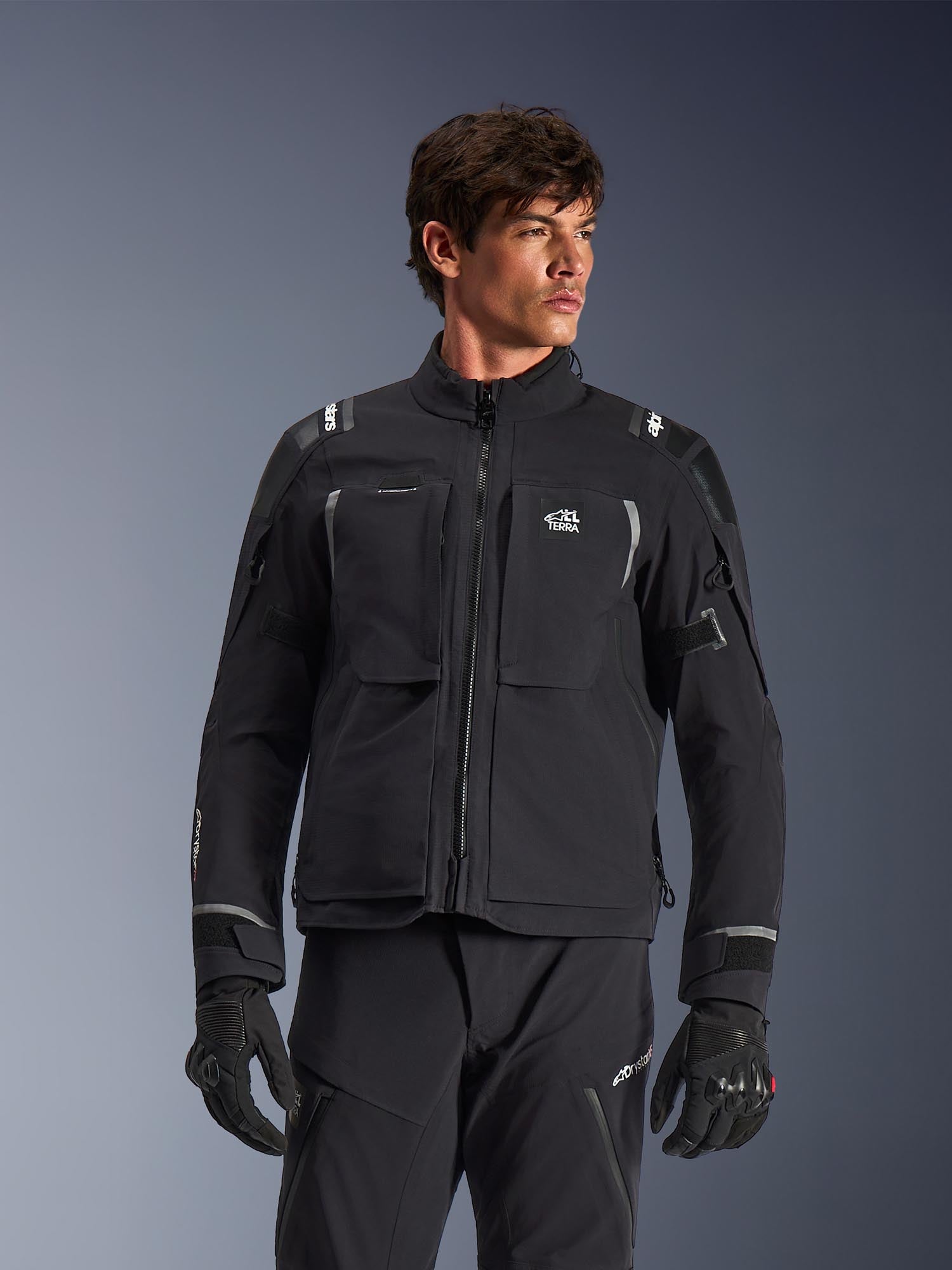 Alpinestars Andes Pro Drystar XF waterproof Motorcycle Textile Jacket black/dark grey 5XL Figure 3