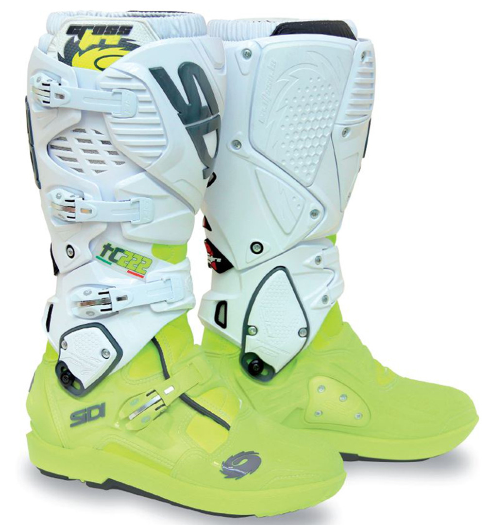 Sidi Crossfire 3 SRS Bottes Motocross Blanc/jaune 47 Figure 1
