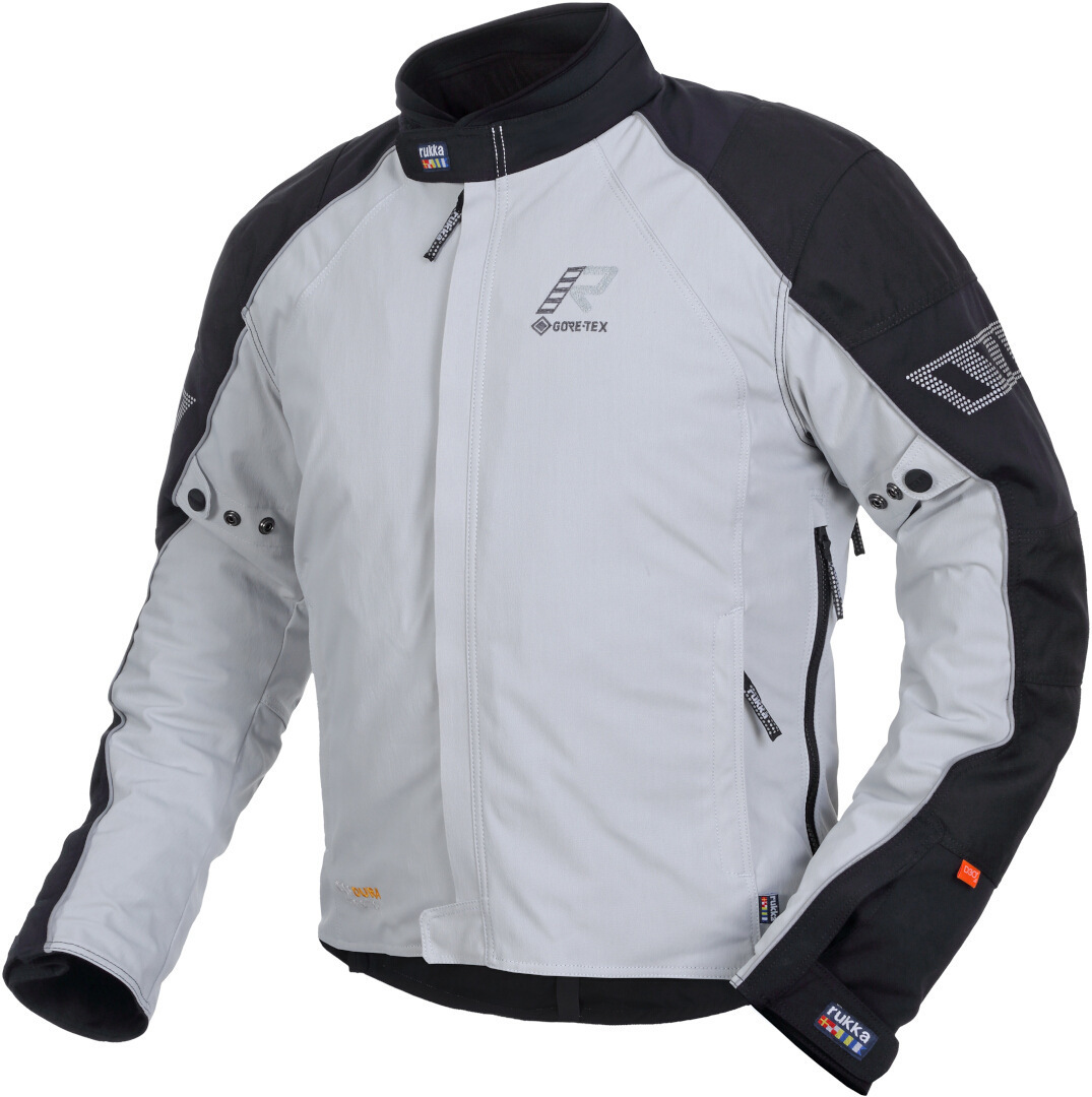 Rukka Comfo-R GTX Motorfiets textiel jas lichtgrijs/zwart 58 Figuur 1
