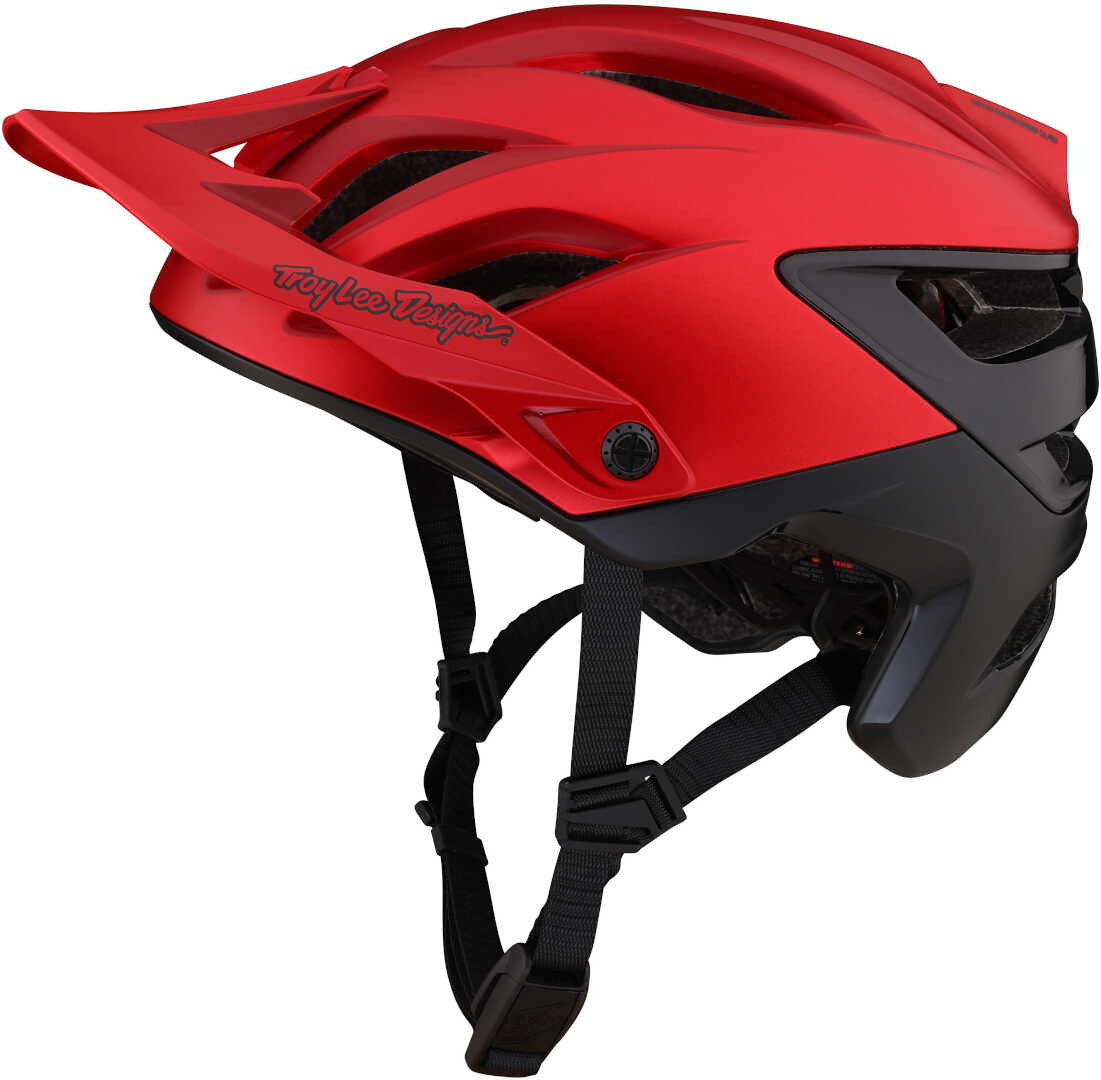 Troy Lee Designs A3 Uno MIPS Casco da bicicletta rosso/nero XS/S Figura 3