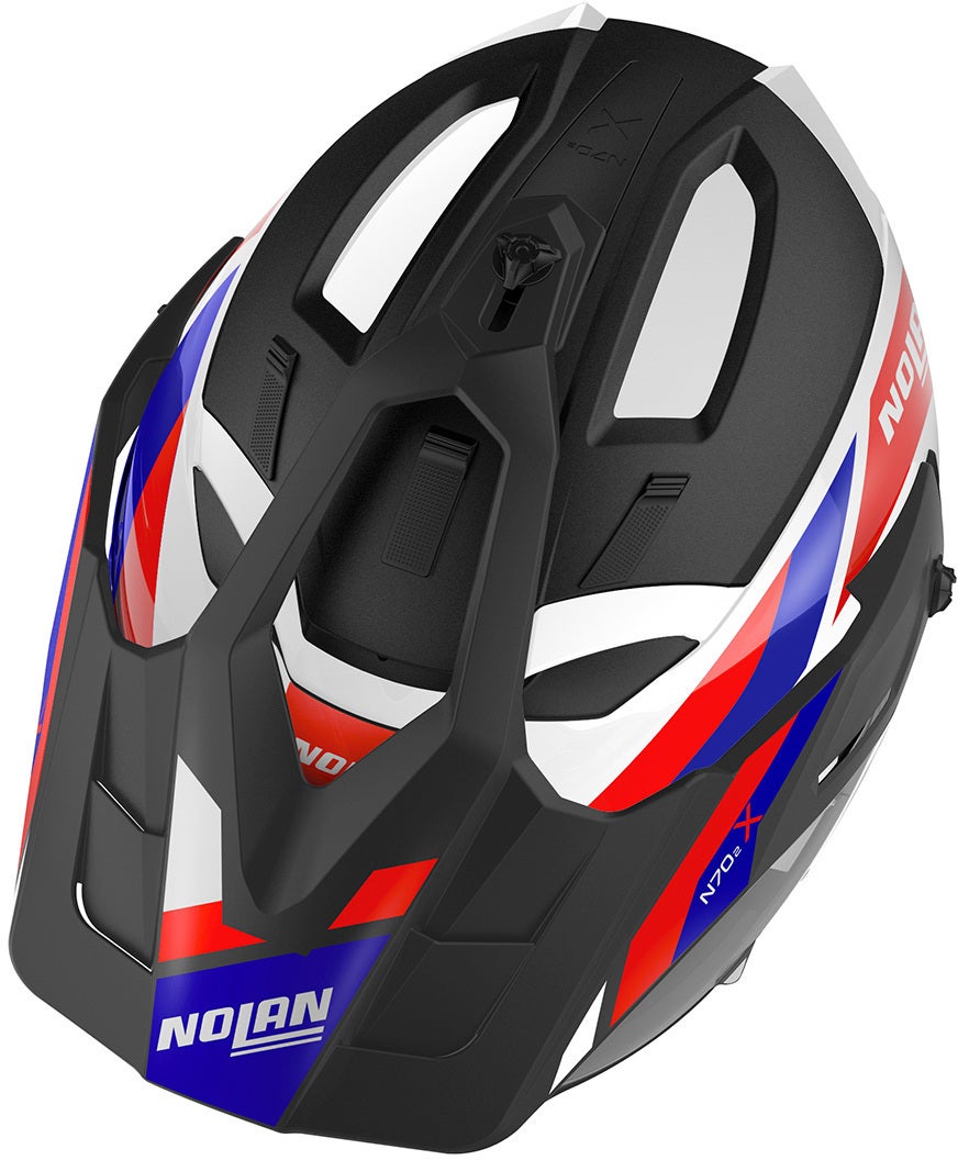 Nolan N70-2 X Grandes Alpes N-Com Casco nero/rosso/blu XXL (64) Figura 3