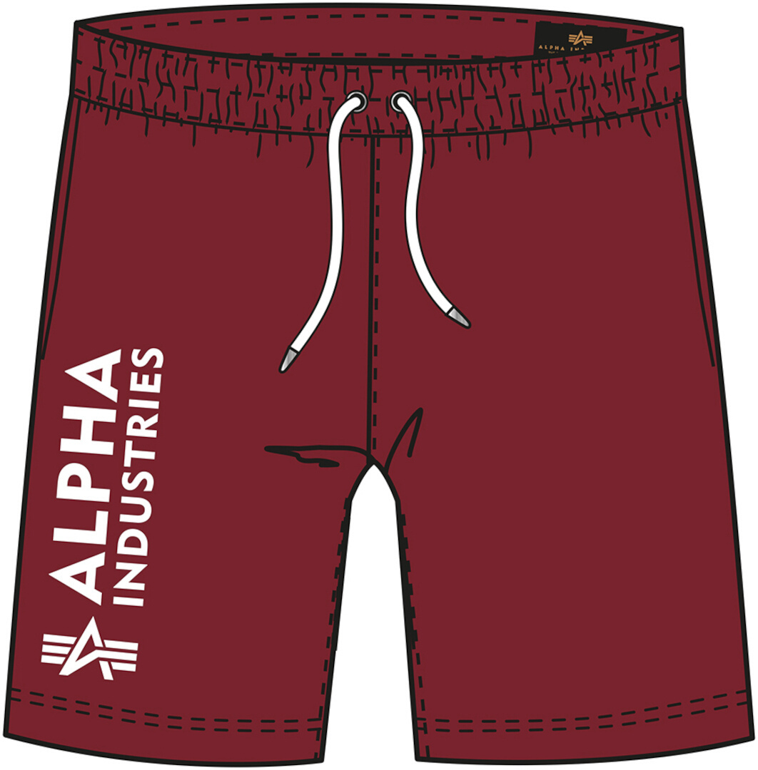 Alpha Industries Basic AI Shorts Rouge 3XL Figure 1