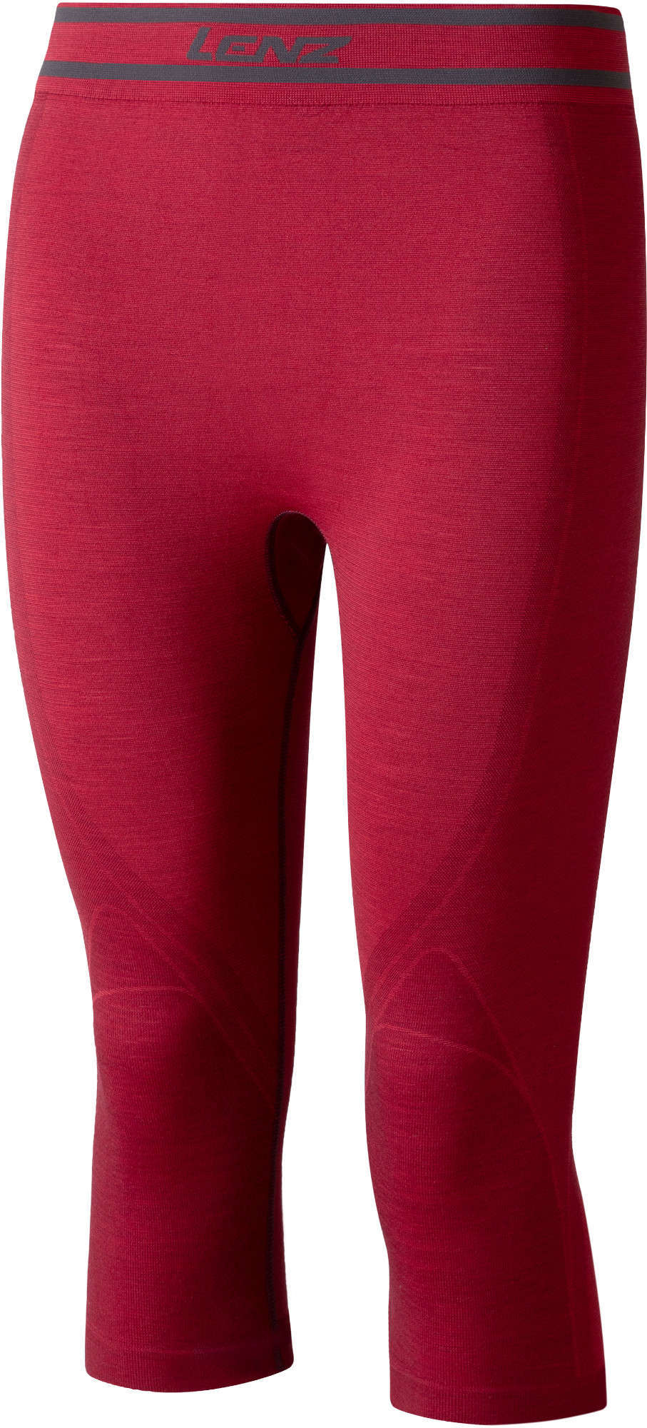 Lenz 6.0 Merino 3/4 Pantaloni Funcționali Doamnă Roșu închis XS Figura 1
