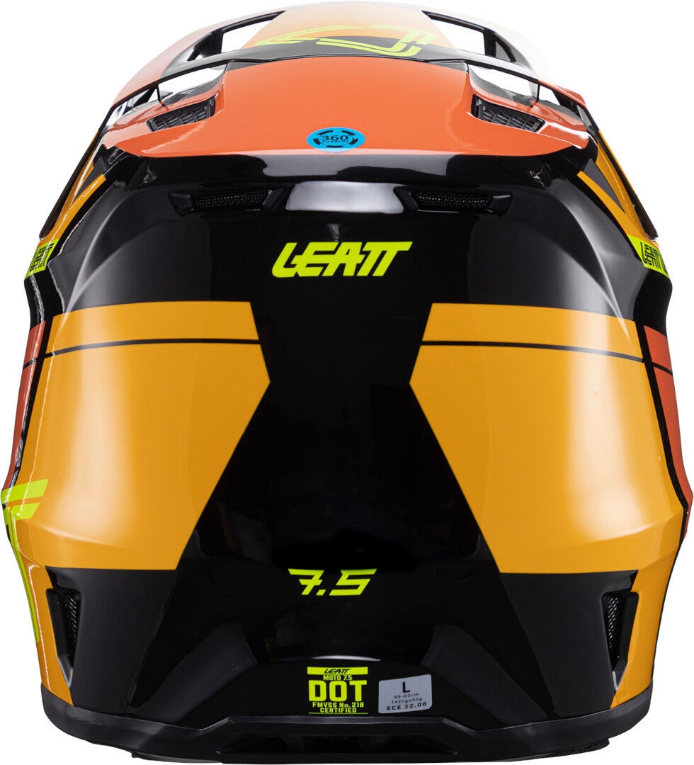 Leatt 7.5 V24 Capacete de Motocross com Óculos preto/laranja M (57/58) Figura 6