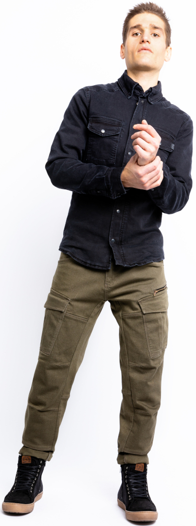 John Doe Defender Mono Motorcycle Textile Pants olive 30 L32 Figure 7