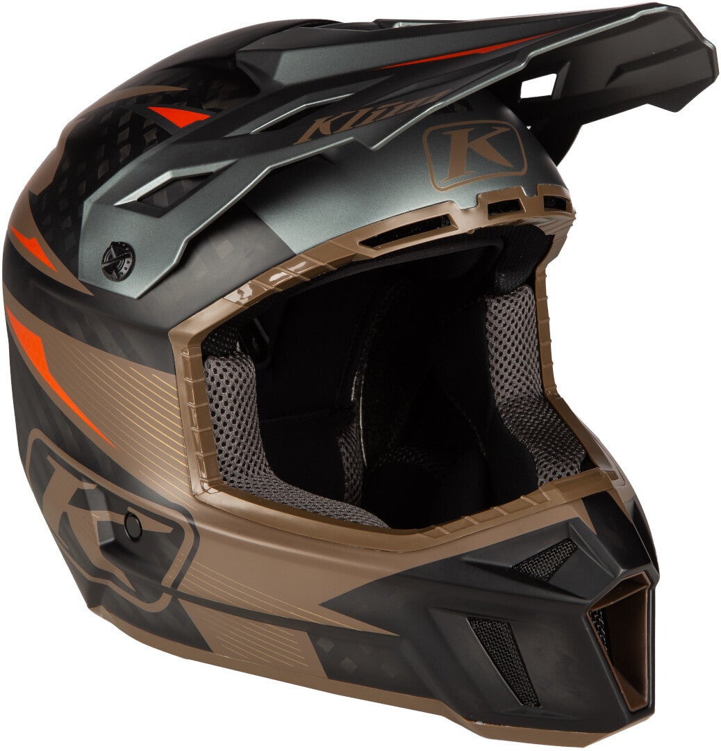 Klim F3 Carbon Pro Motocross Helmet brown/black M (56/57) Figure 3