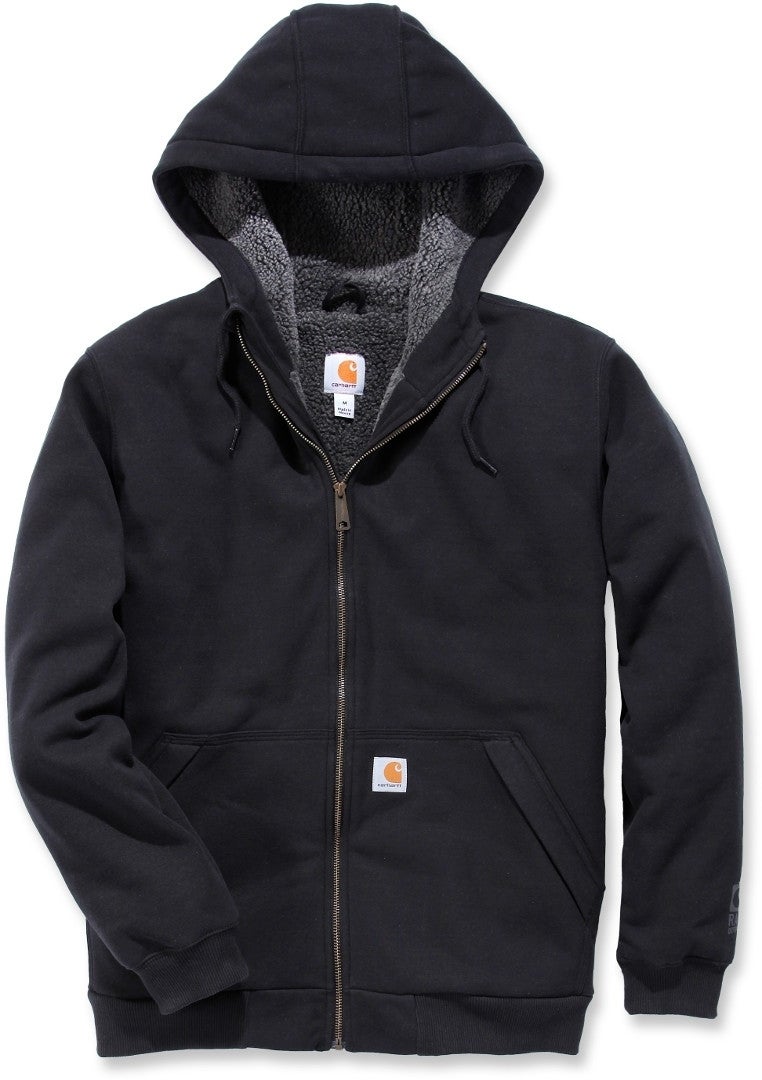 Carhartt Sherpa-Lined Midweight Full-Zip Sweatshirt Sort M Figur 1
