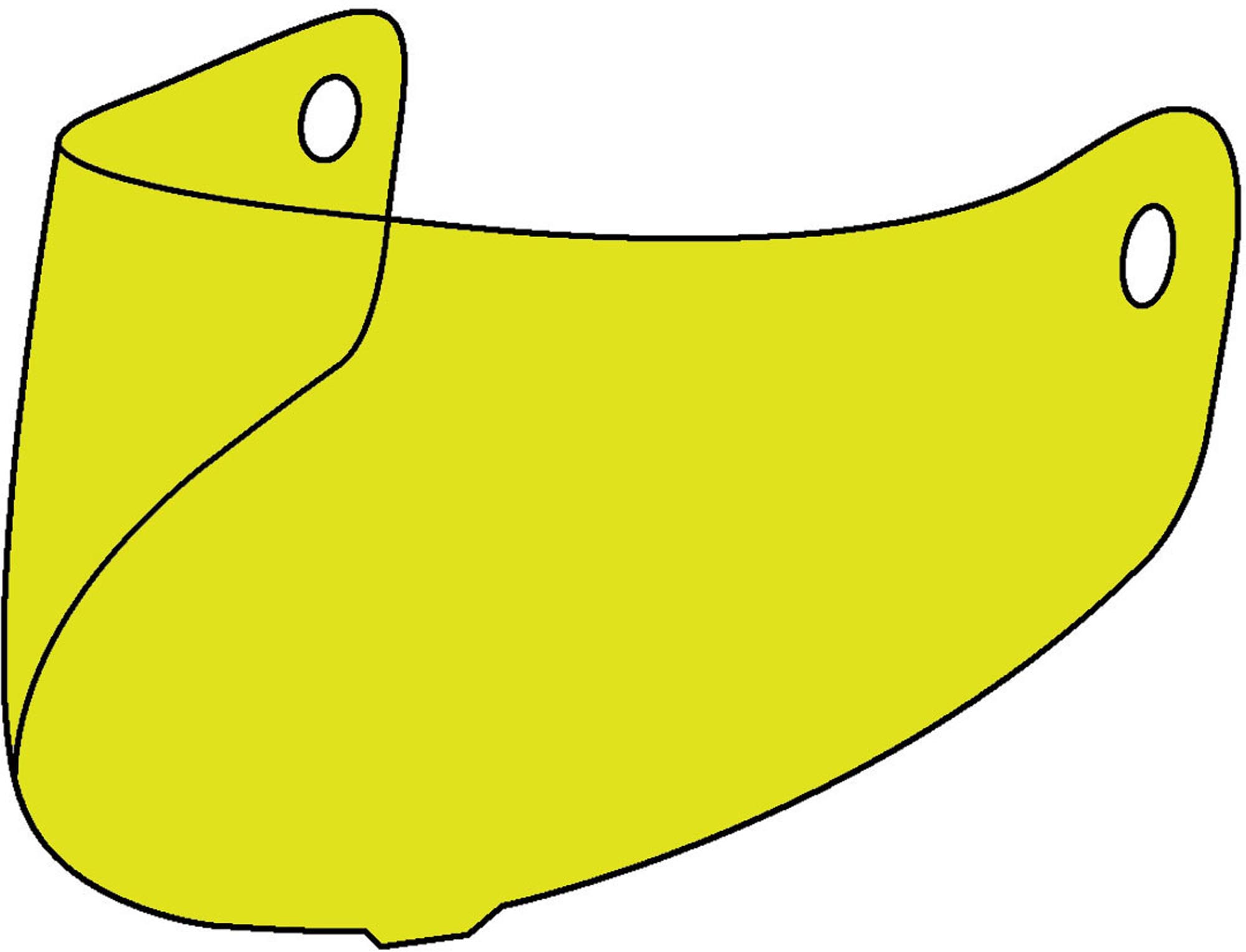 Bores Kult Visiera del casco giallo Figura 1
