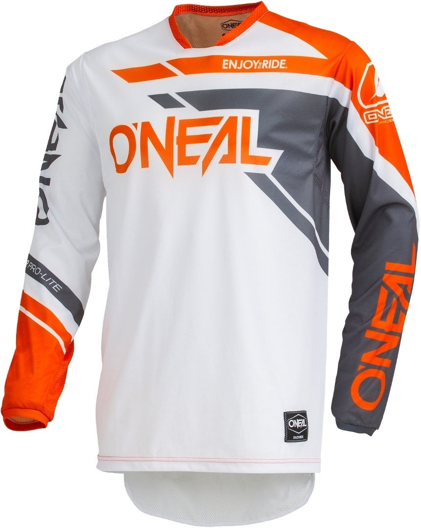 Oneal Hardwear Rizer Motocross Jersey grå/oransje L Figur 1