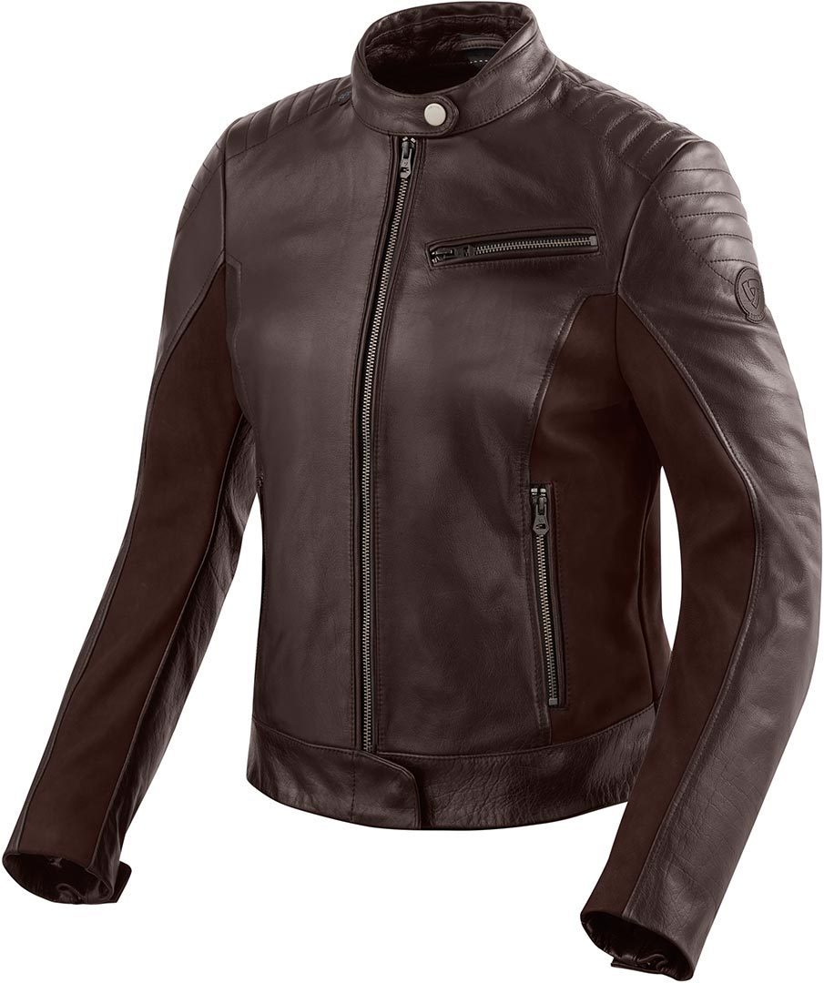 Revit Clare Dames motorfiets lederen jas Donkerbruin 36 Figuur 1