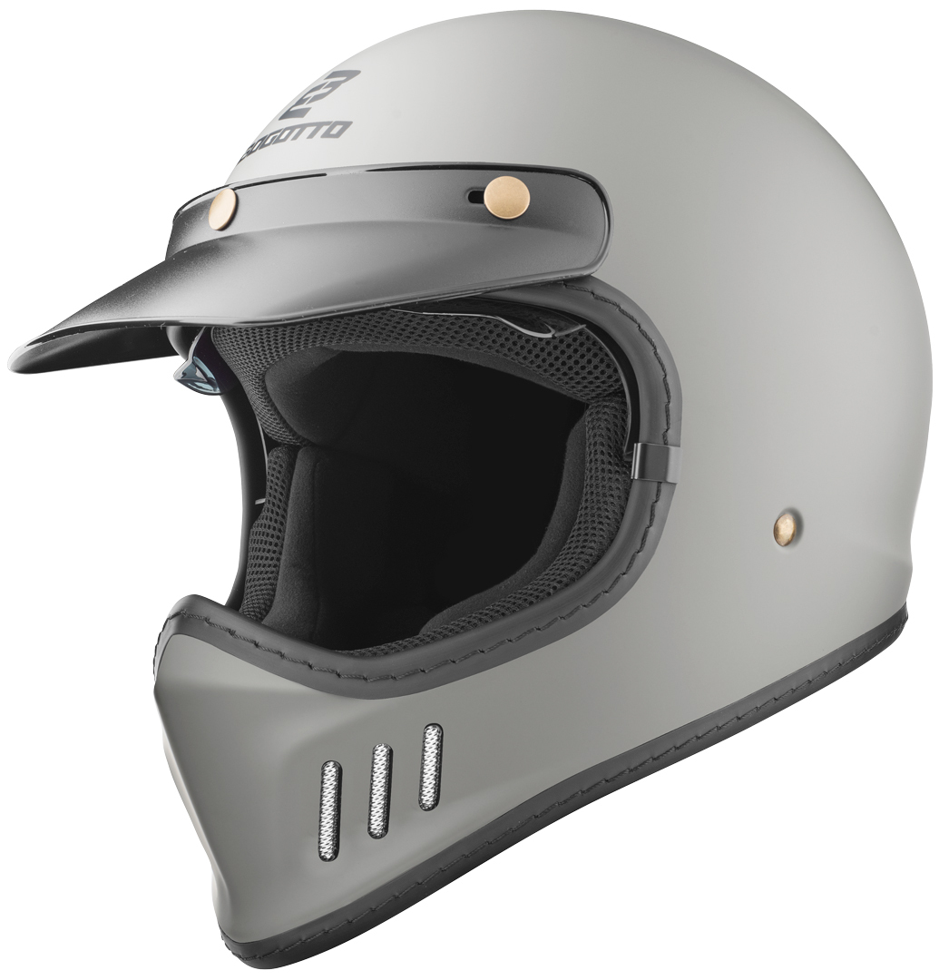 Bogotto FF980 Caferacer Cross Hjälm Grey Matt XS Figur 3