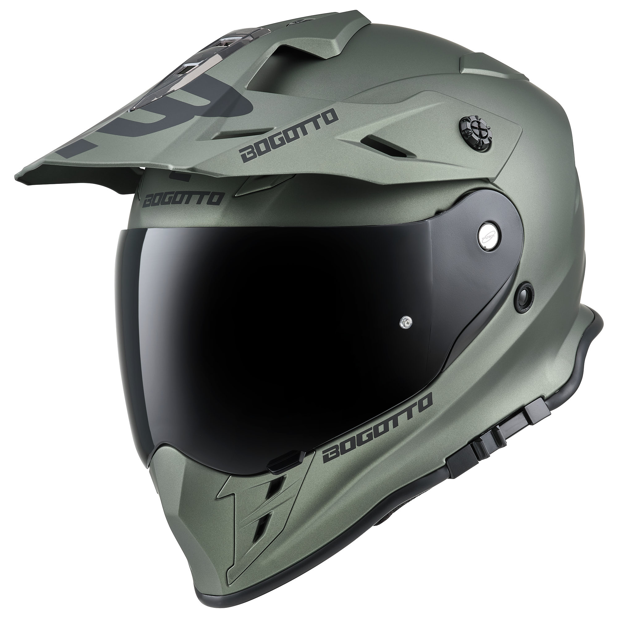 Bogotto H331 Enduro Helmet green matt L (59/60) Figure 1