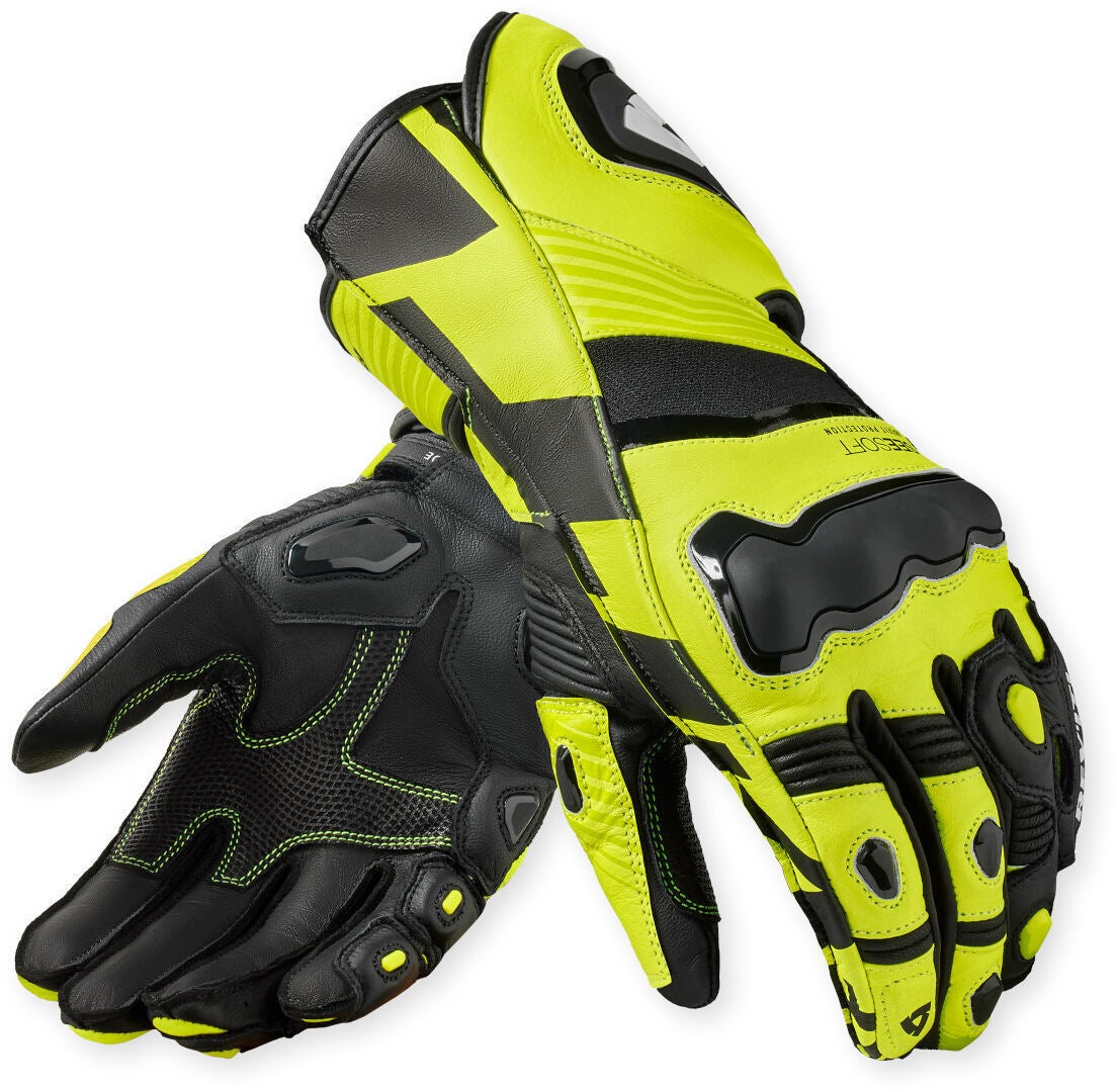 Revit Jerez 4 Gants de moto noir/jaune néon M Figure 1