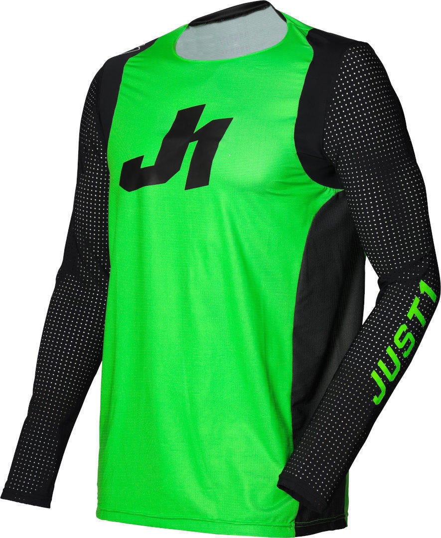 Just1 J-Flex Motocross Jersey grøn/sort S Figur 1