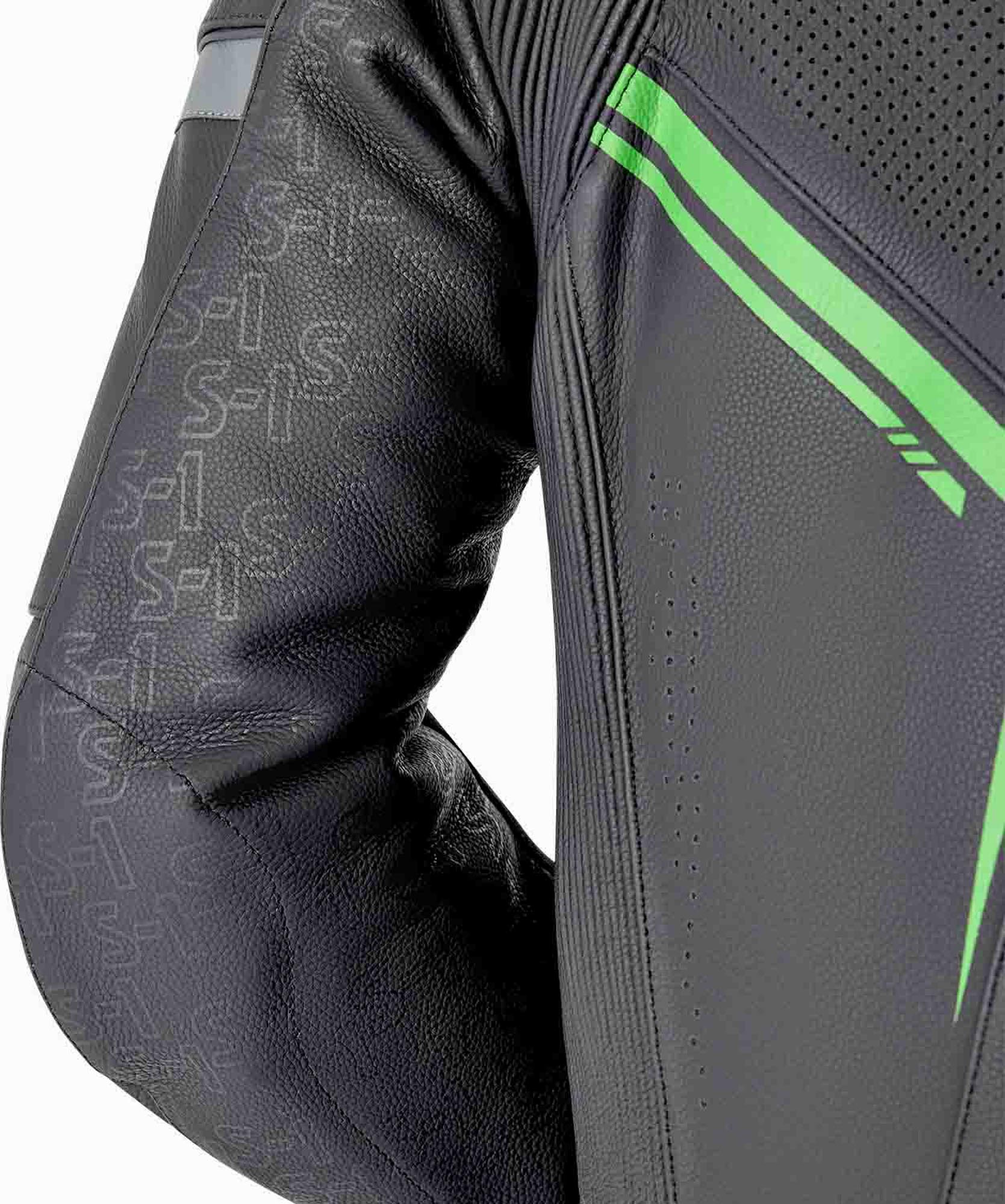 RST S1 D30 perforeret 1-delt motorcykellæderdragt Sort/neon-grøn 56 Figur 6