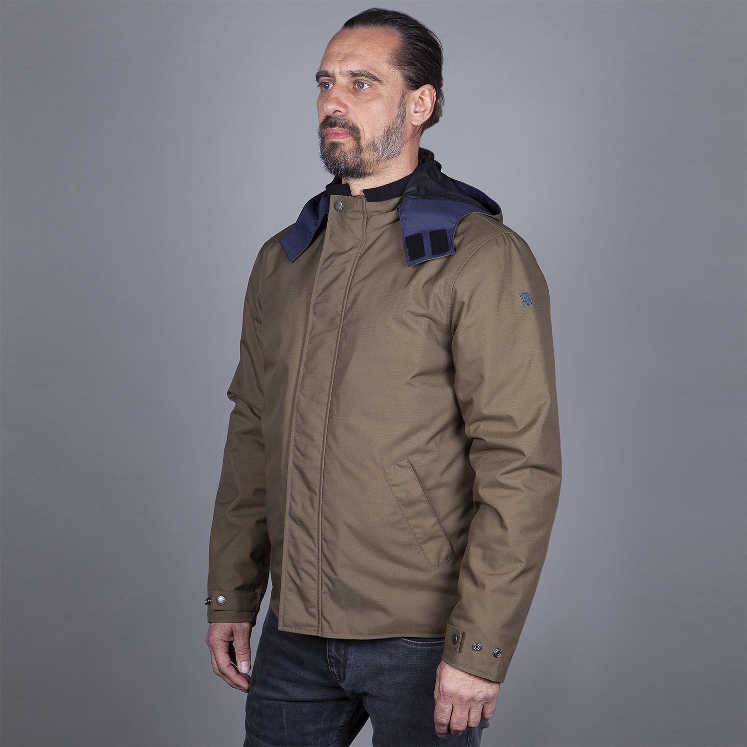 Helstons Flame waterproof Motorcycle Textile Jacket Khaki 3XL Figure 3