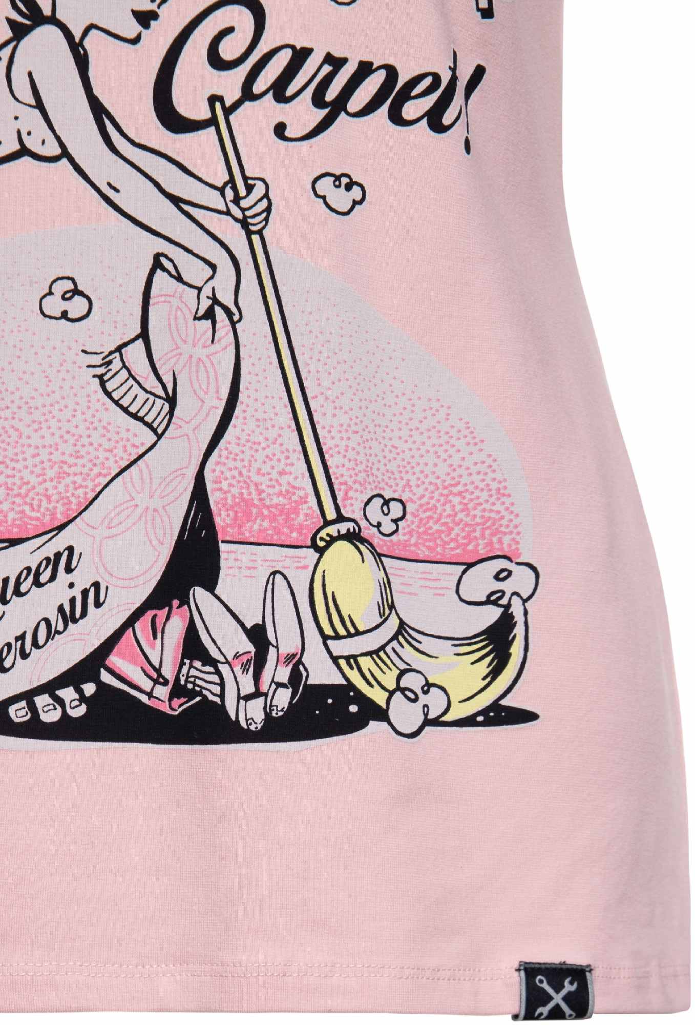 Queen Kerosin Sweep It Under The Carpet レディースTシャツ ピンク M 図5