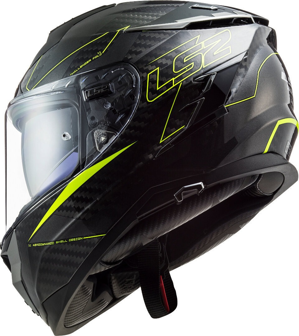 LS2 FF327 Challenger Fold Carbon Helm gelb M (57/58) Abbildung 6