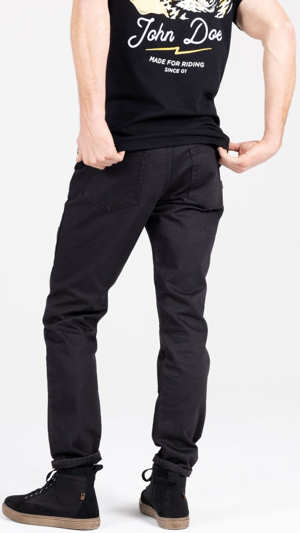 John Doe Classic Tapered Motorcykel Jeans Sort 38/32 Figur 11
