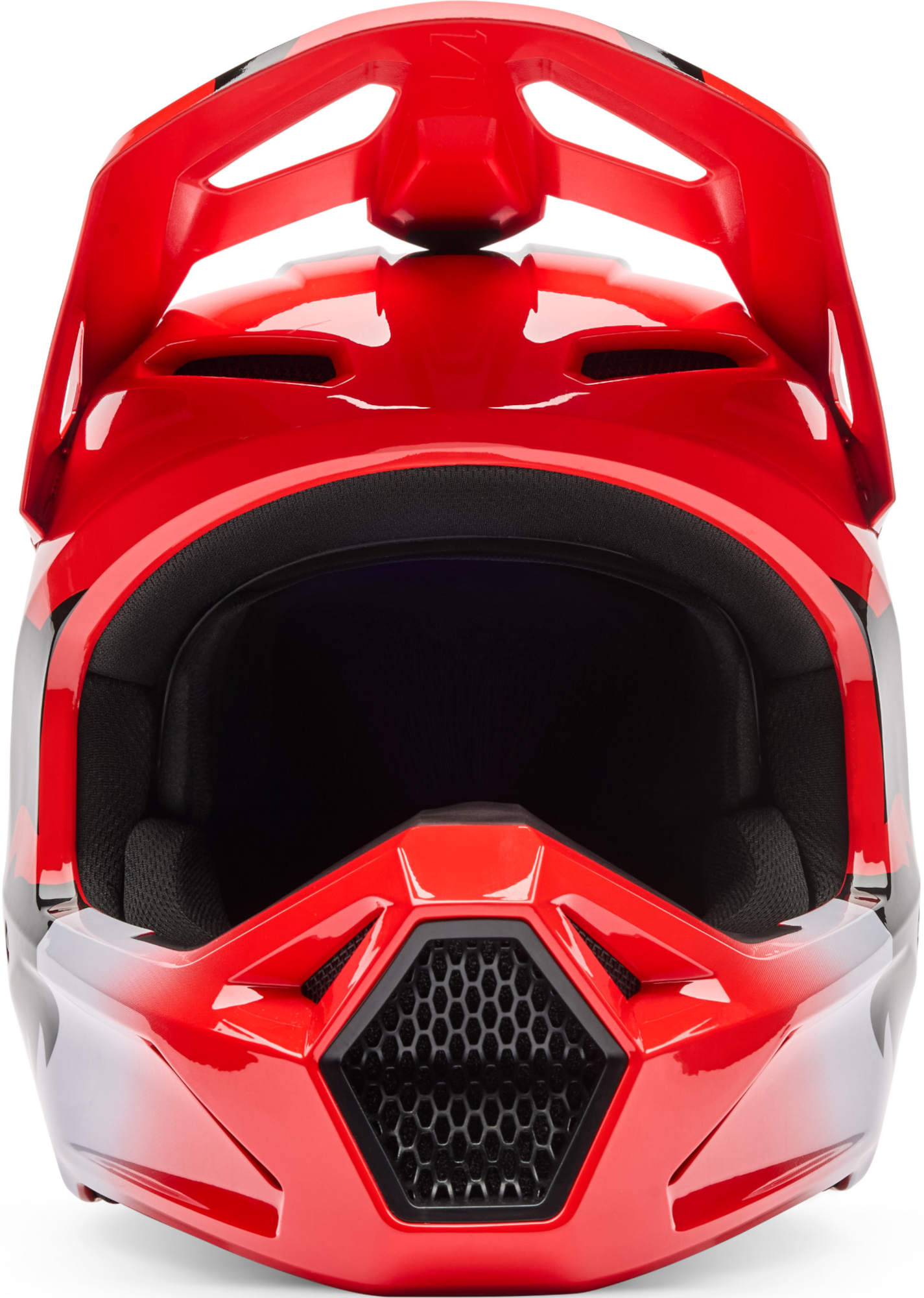 FOX V1 Shield Casco da motocross giovanile rosso Y/L (52/53) Figura 3