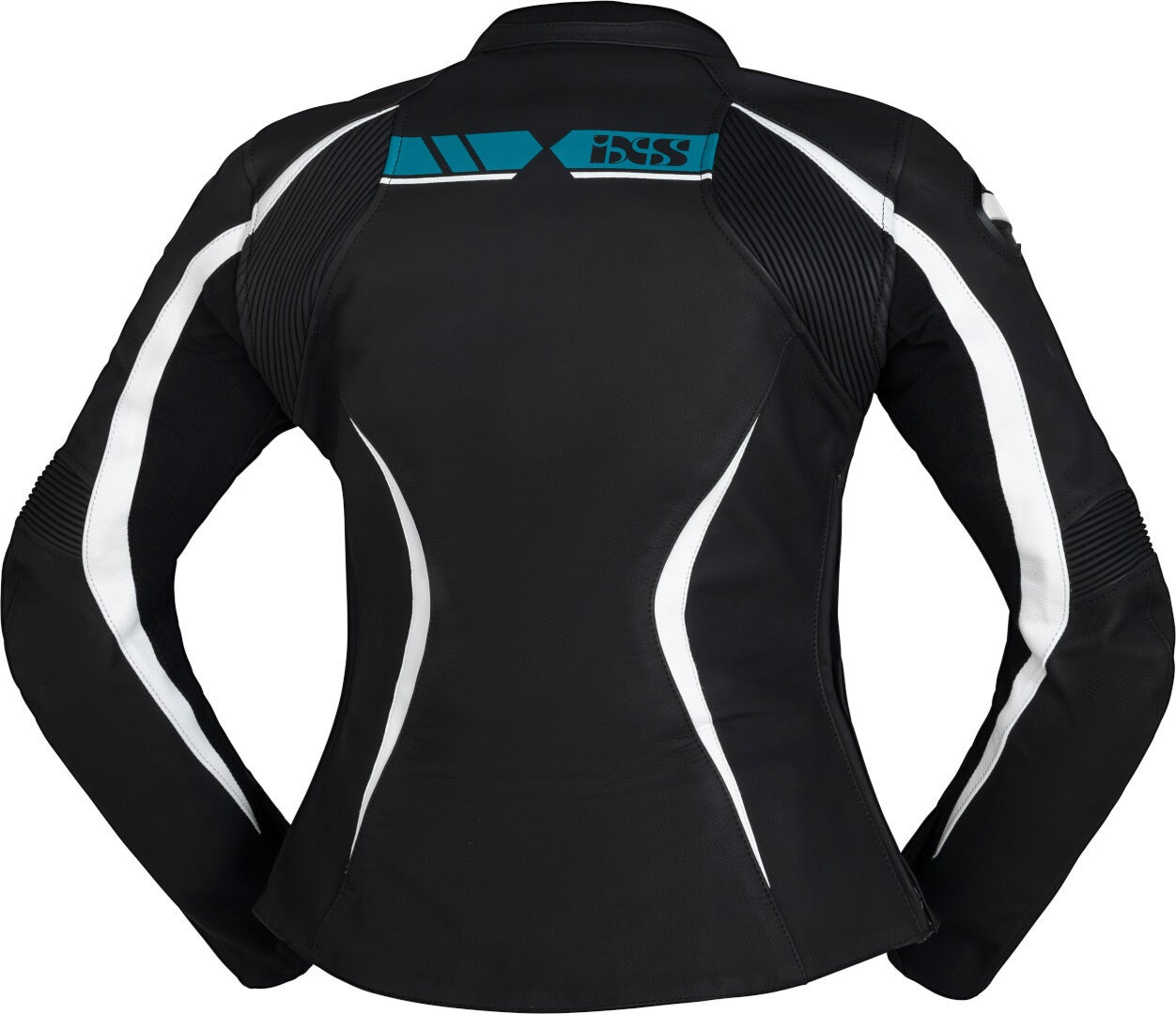 IXS RS-600 1.0 Dames Motorcycle Leather Jacket Zwart/turquoise 44 Figuur 2