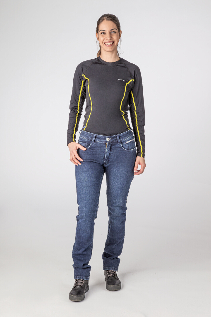 Lindstrands Rone Damer Motorcykel Jeans 44 L32 Figur 3