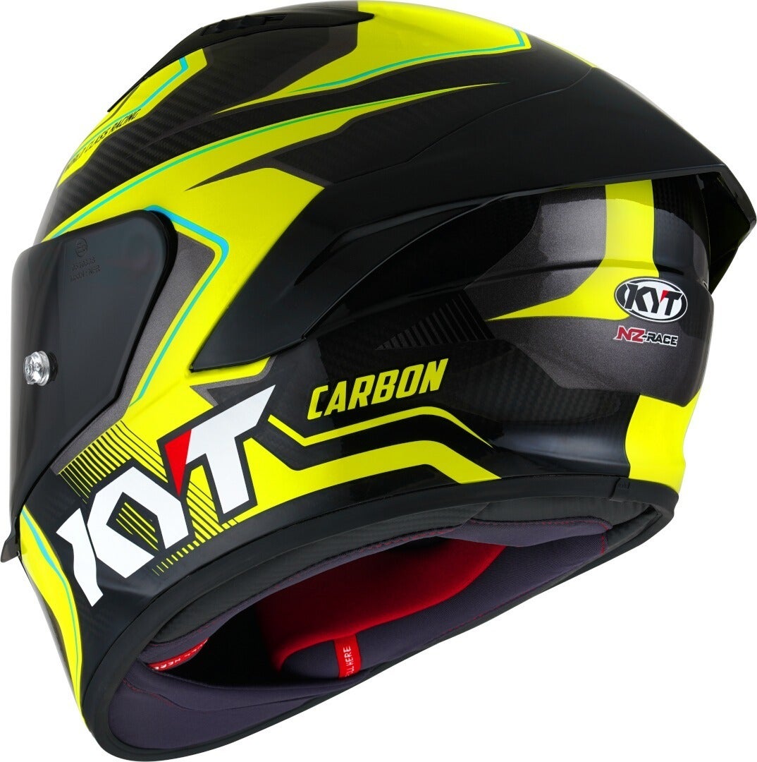 Side view of KYT NZ Race Carbon Competition Helmet