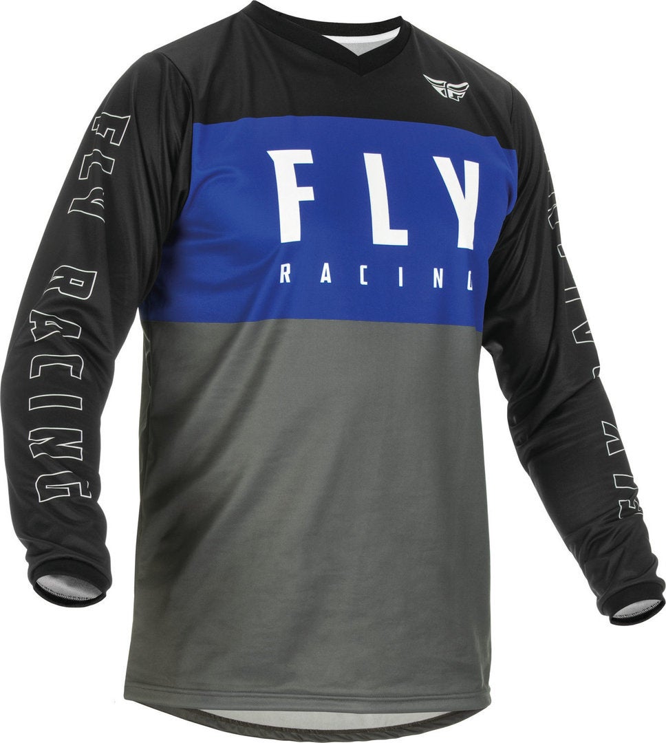 Fly Racing F-16 Maglia Motocross grigio/nero/blu M Figura 1