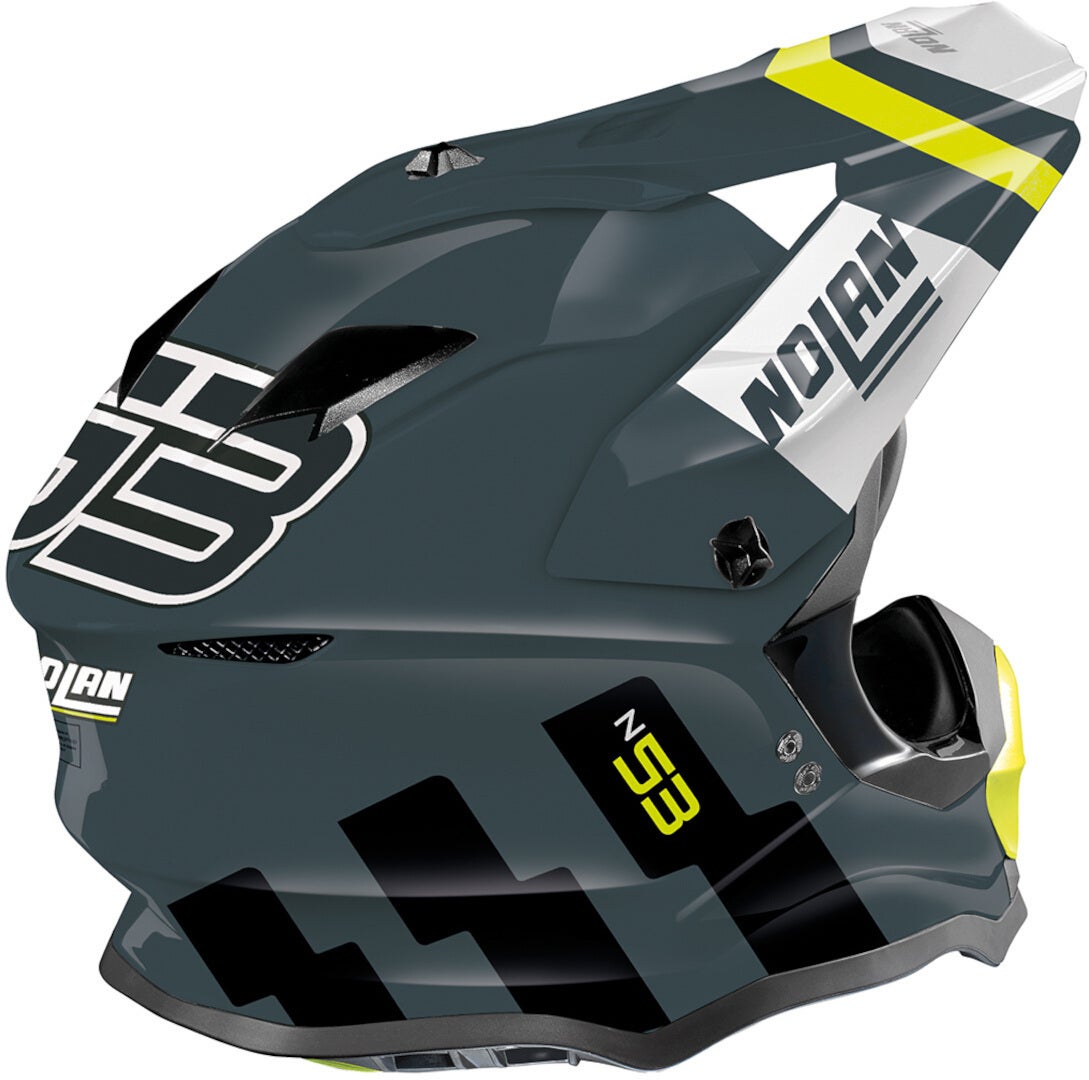 Nolan N53 Spakler Casque de motocross gris/jaune XXL (63) Figure 3