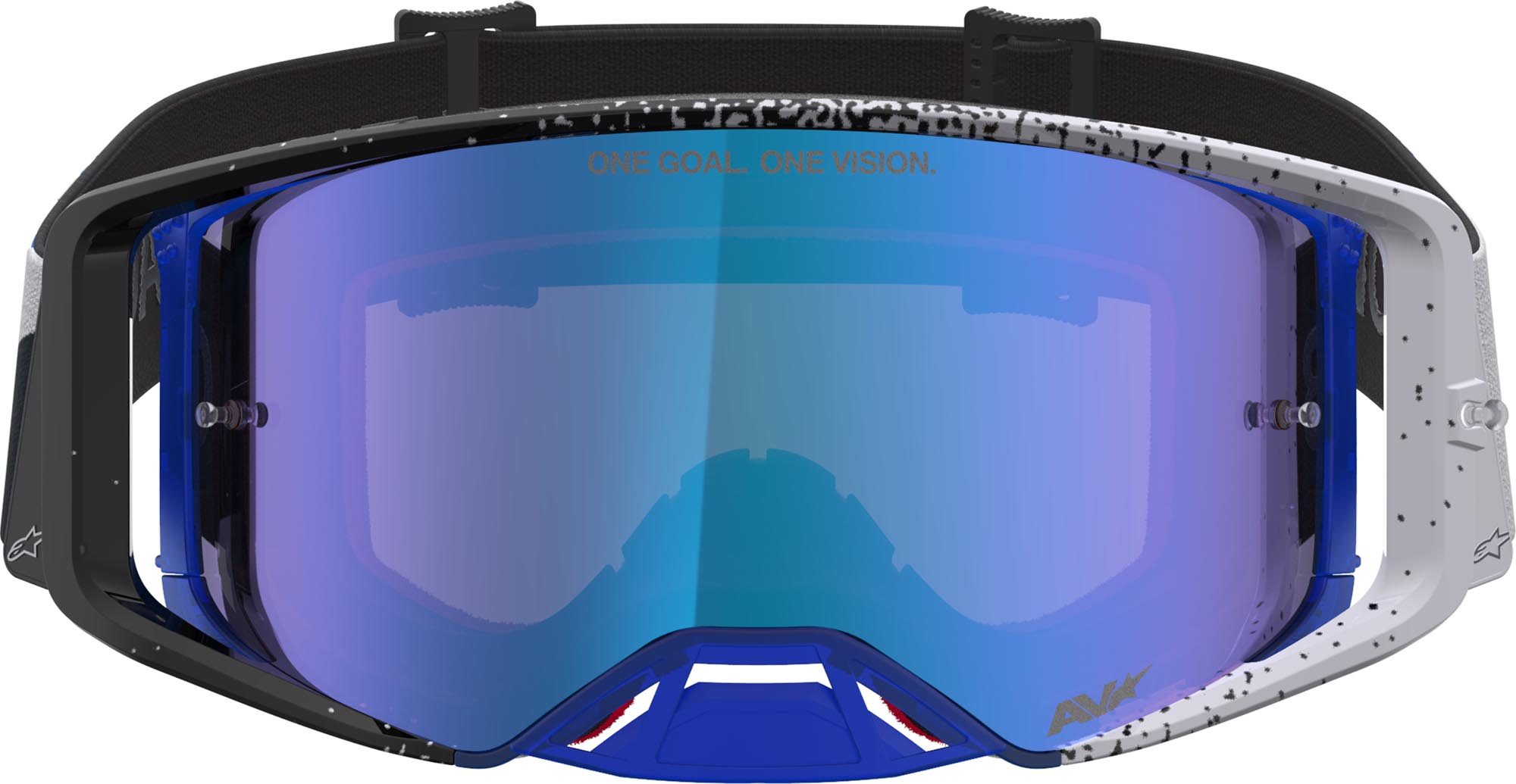 Alpinestars Supertech Hiten Mirror Мотокрос очила черно/синьо/бяло Фигура 4