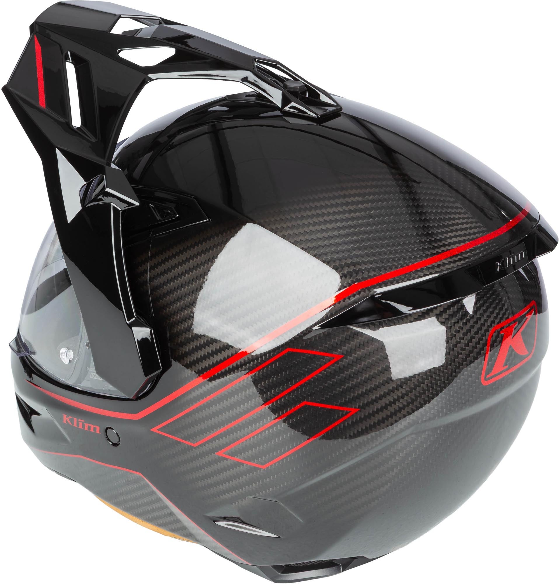Klim X1 Alpha Graphic Carbon 엔듀로 헬멧 검정/빨강 L (59/60) 그림 6