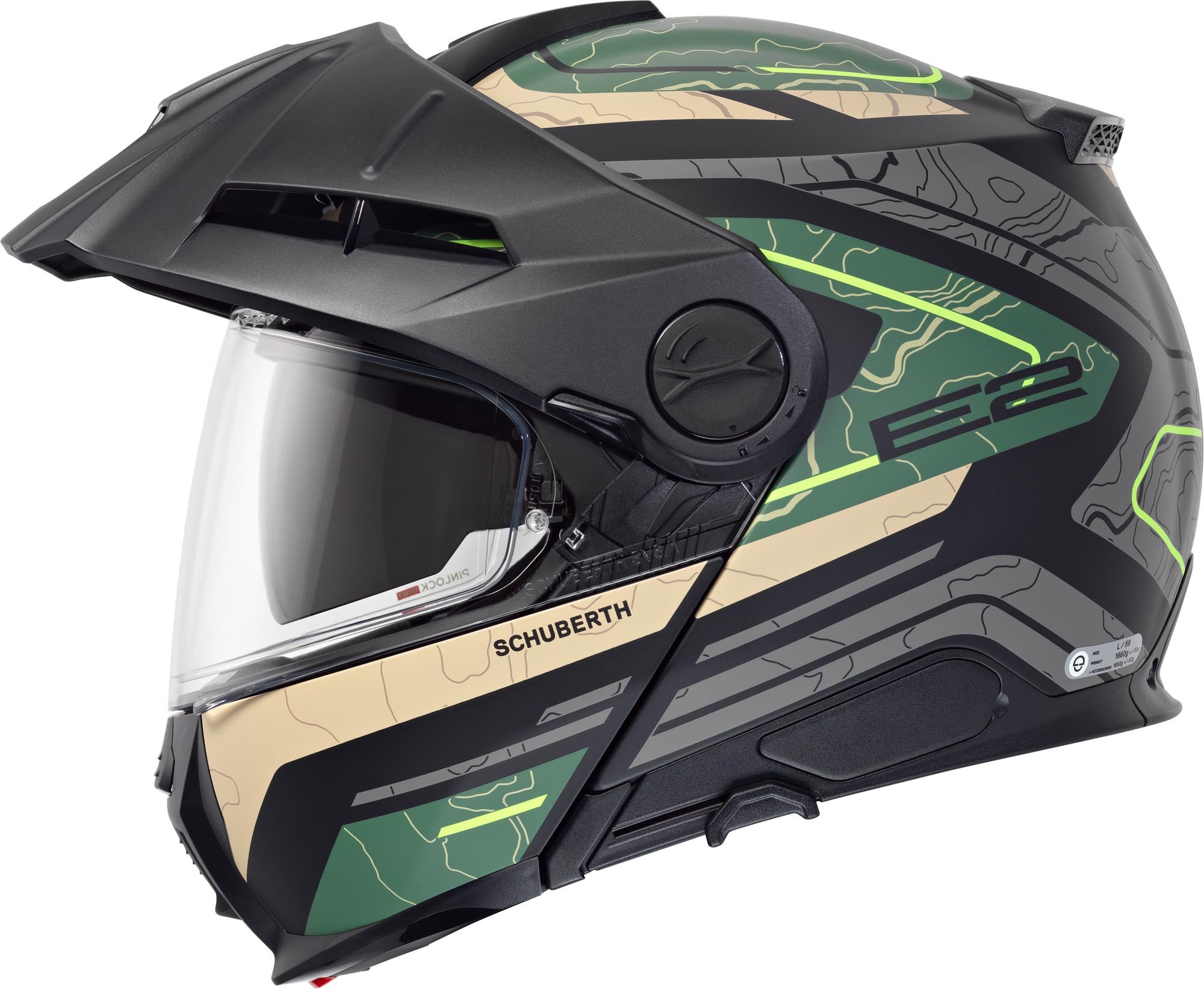 Schuberth E2 Expedition Čelada zelena L (59) Slika 3