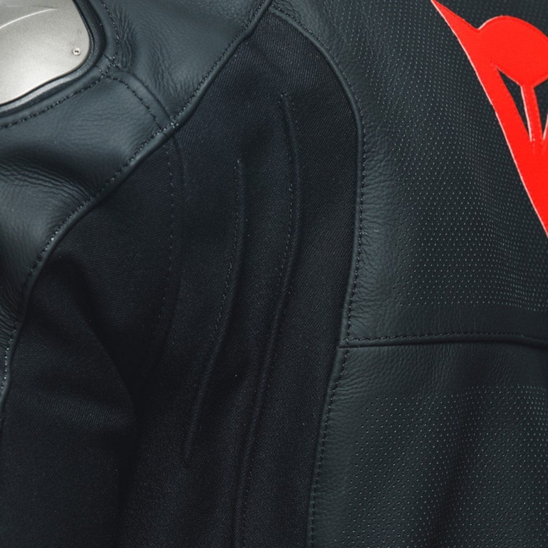 Dainese Sportiva Jaqueta de couro de motocicleta perfurada preto 58 Figura 4