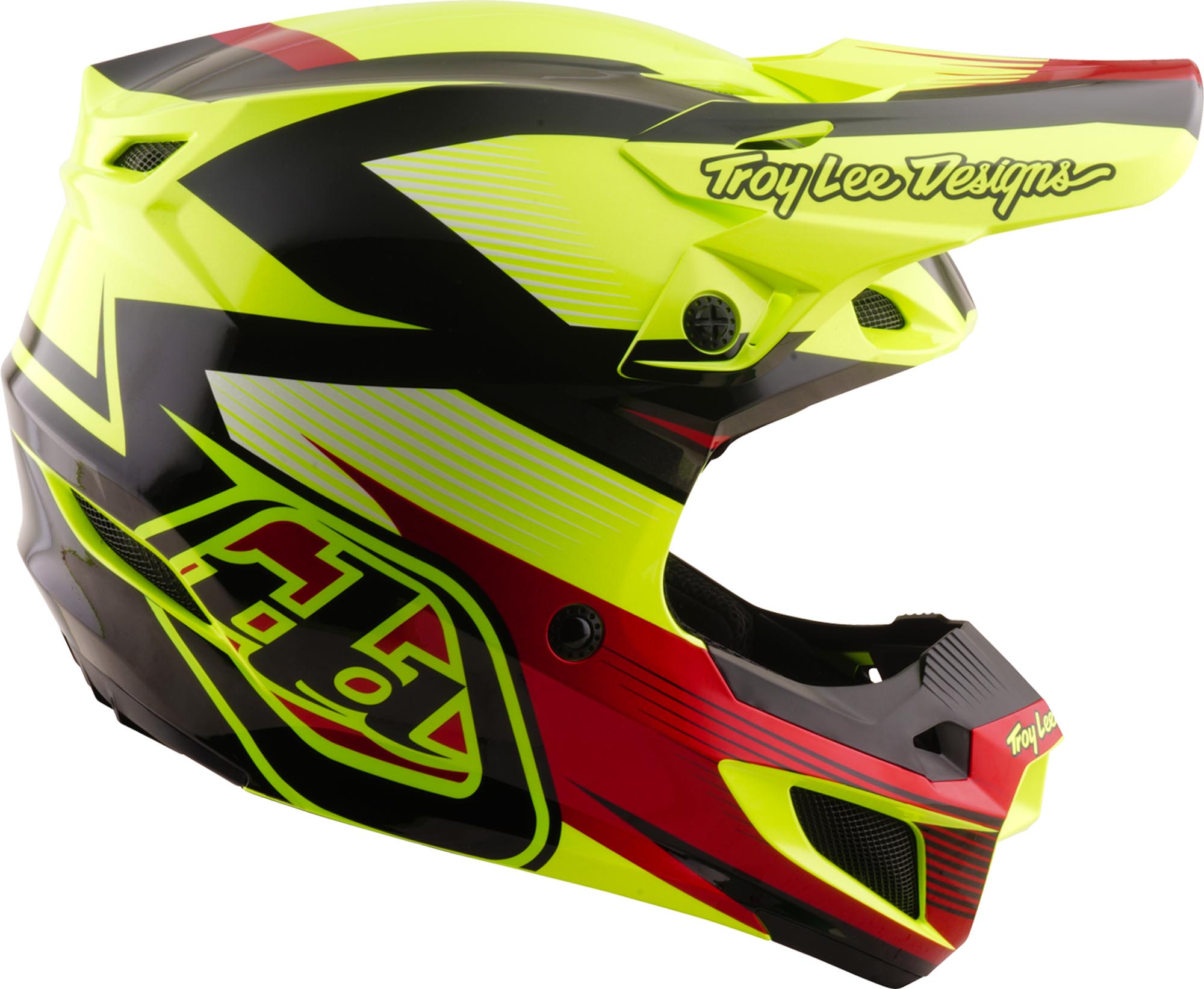 Troy Lee Designs SE5 Polycarbonate MIPS Ripper Motocross-kypärä keltainen M (57/58) Kuva 3