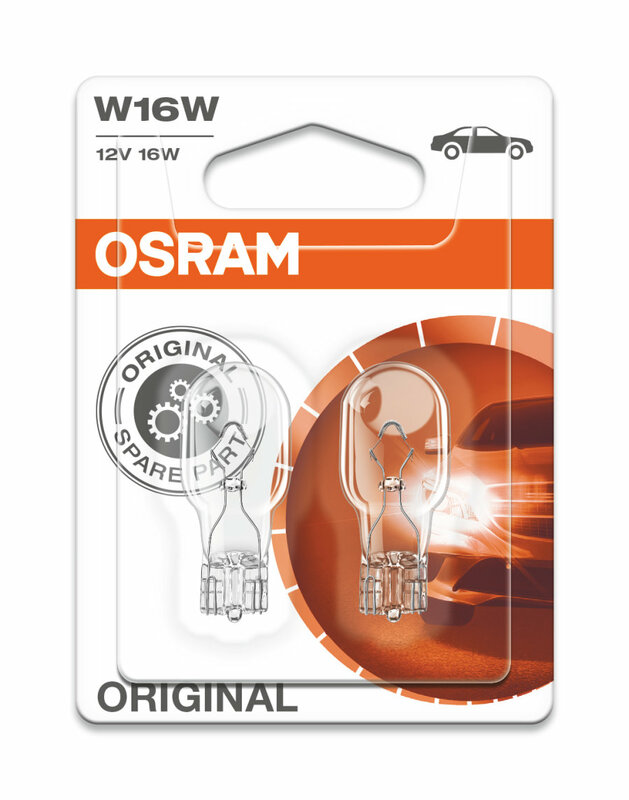 OSRAM Original Line W16W 12V 16W glödlampa - x10 Figur 3