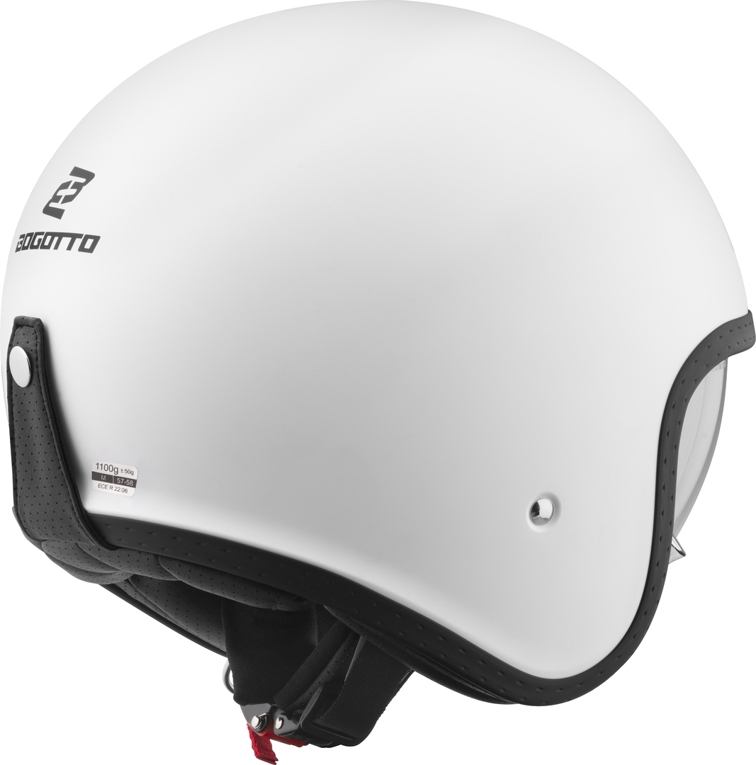 Bogotto H589 Solid Jethelm weiß matt M Abbildung 3