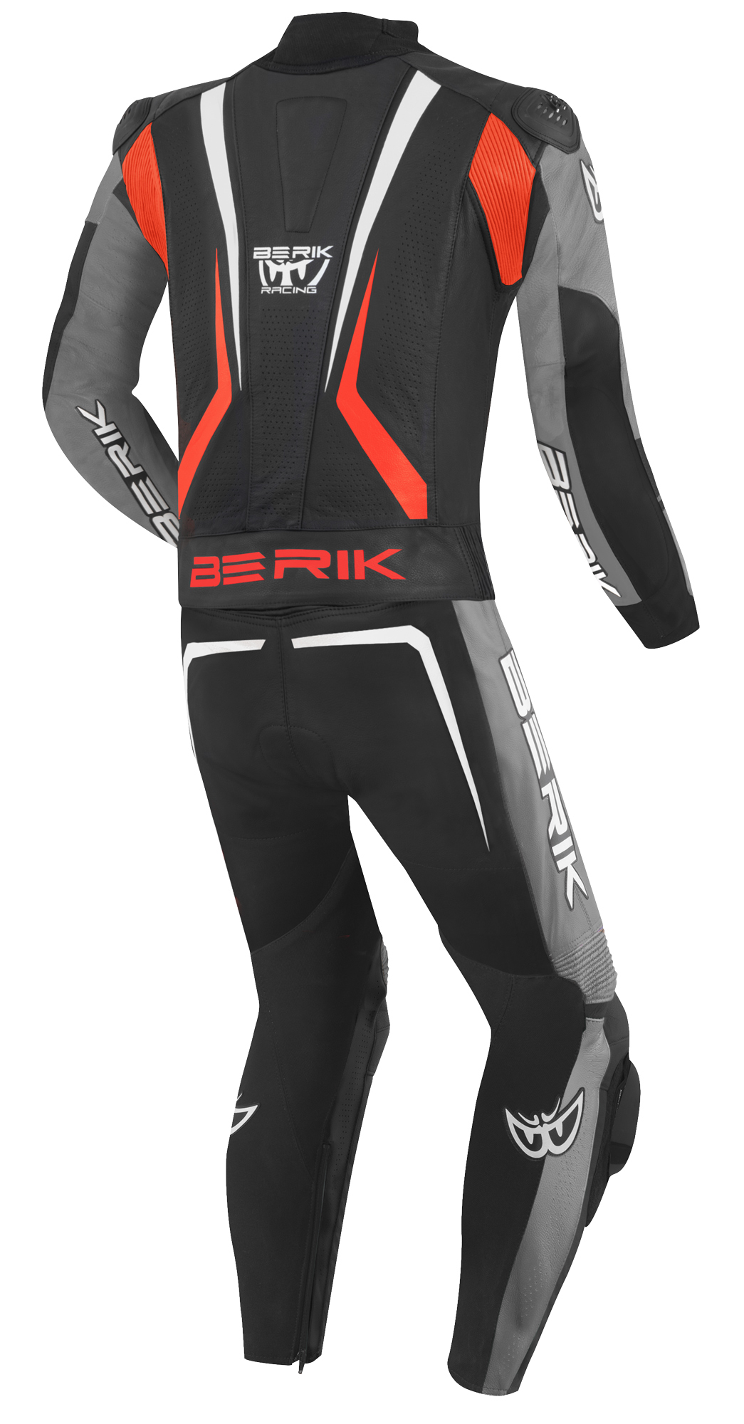 Berik Absolute GP2 Two Piece Motorcycle Leather Suit black/grey/red 60 Figure 2