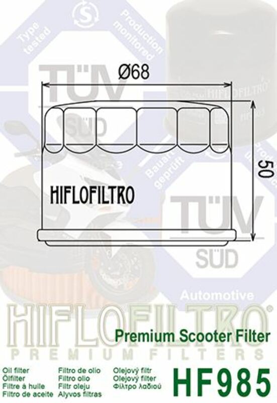 Hiflofiltro Oljefilter - HF985 Figur 3