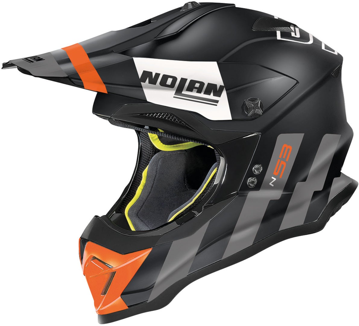 Nolan N53 Spakler Casque de motocross noir mat/orange XS (55) Figure 1
