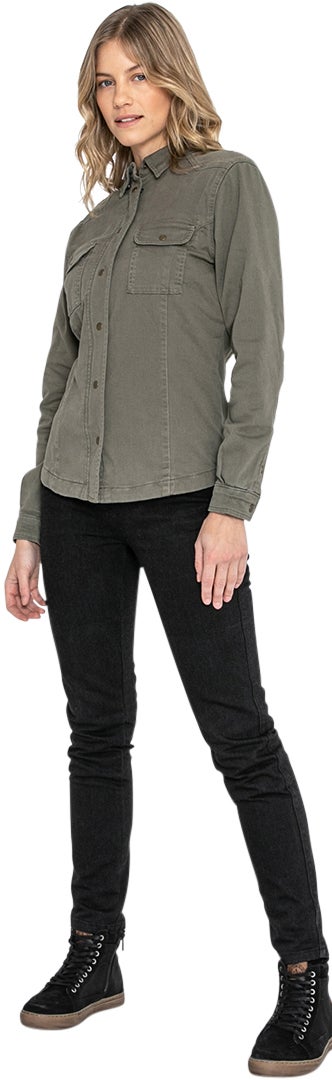 John Doe Motoshirt XTM Dámská košile olive M Obrázek 10