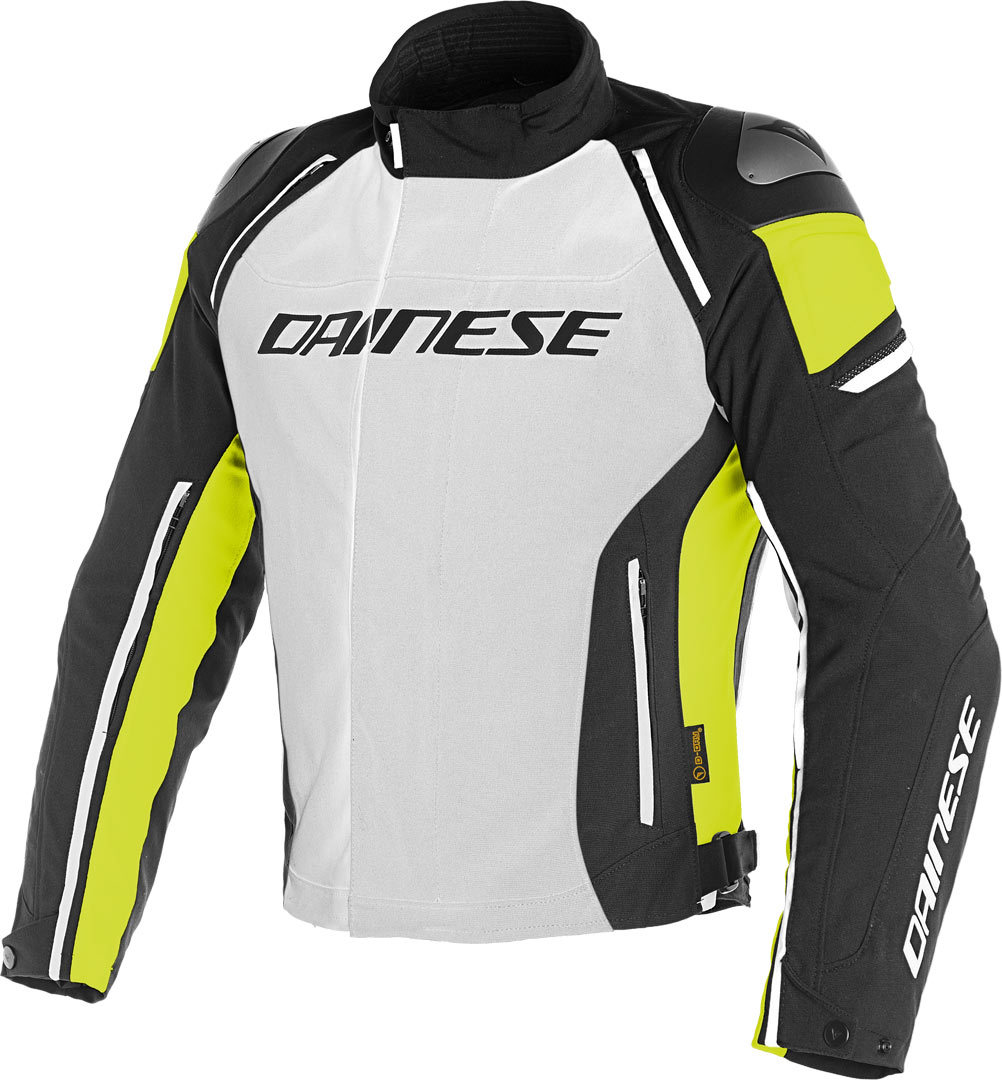 Dainese Racing 3 D-Dry Jachetă textilă pentru motociclete gri/galben 62 Figura 1