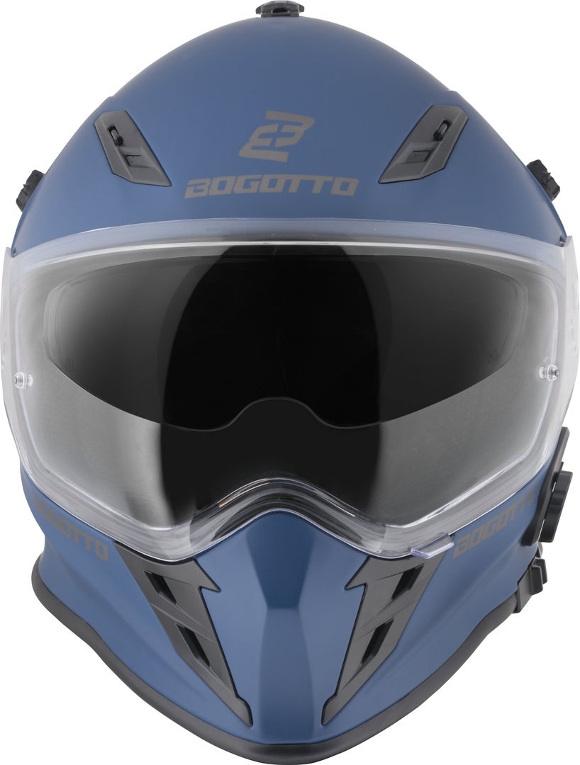 Bogotto H331 BT Bluetooth Casco Enduro Blu opaco 2XL Figura 10