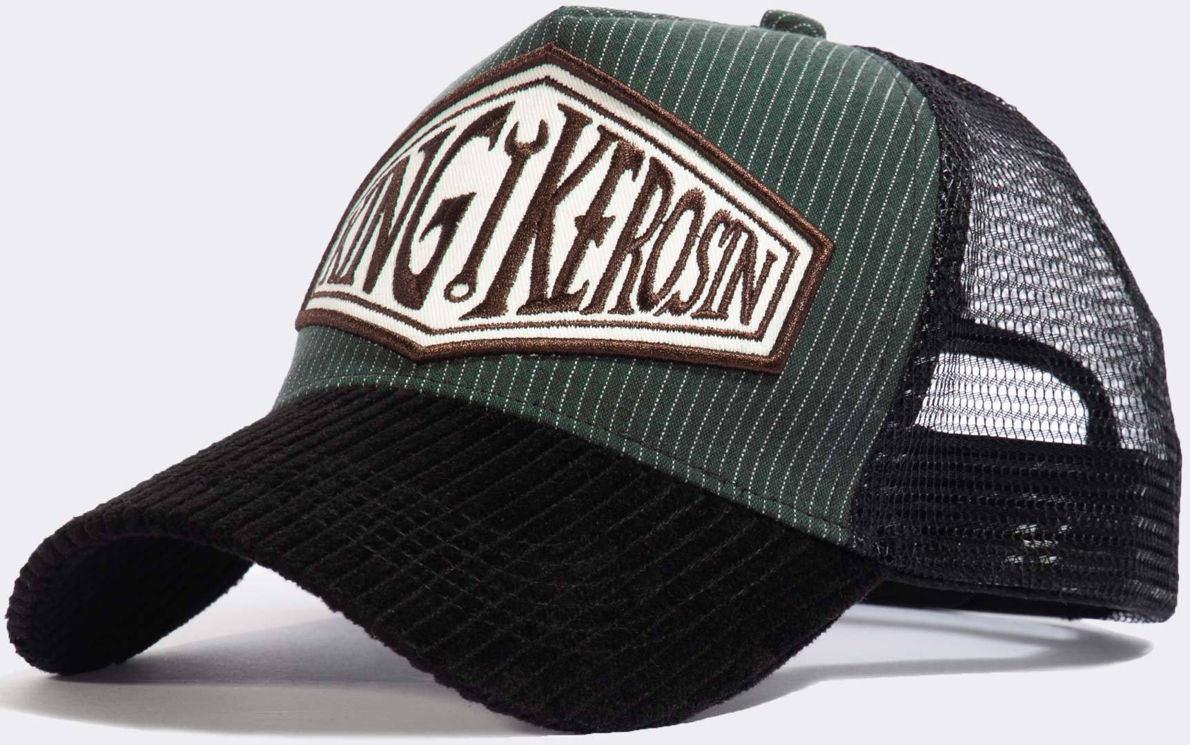 King Kerosin Pinstripe Trucker Cap Figure 1