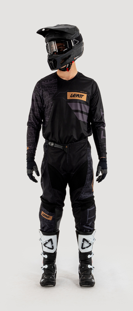 Leatt 3.5 Ride Kit Mosaic 2025 Set de tricou și pantaloni de motocross Negru/Maro M Figura 6